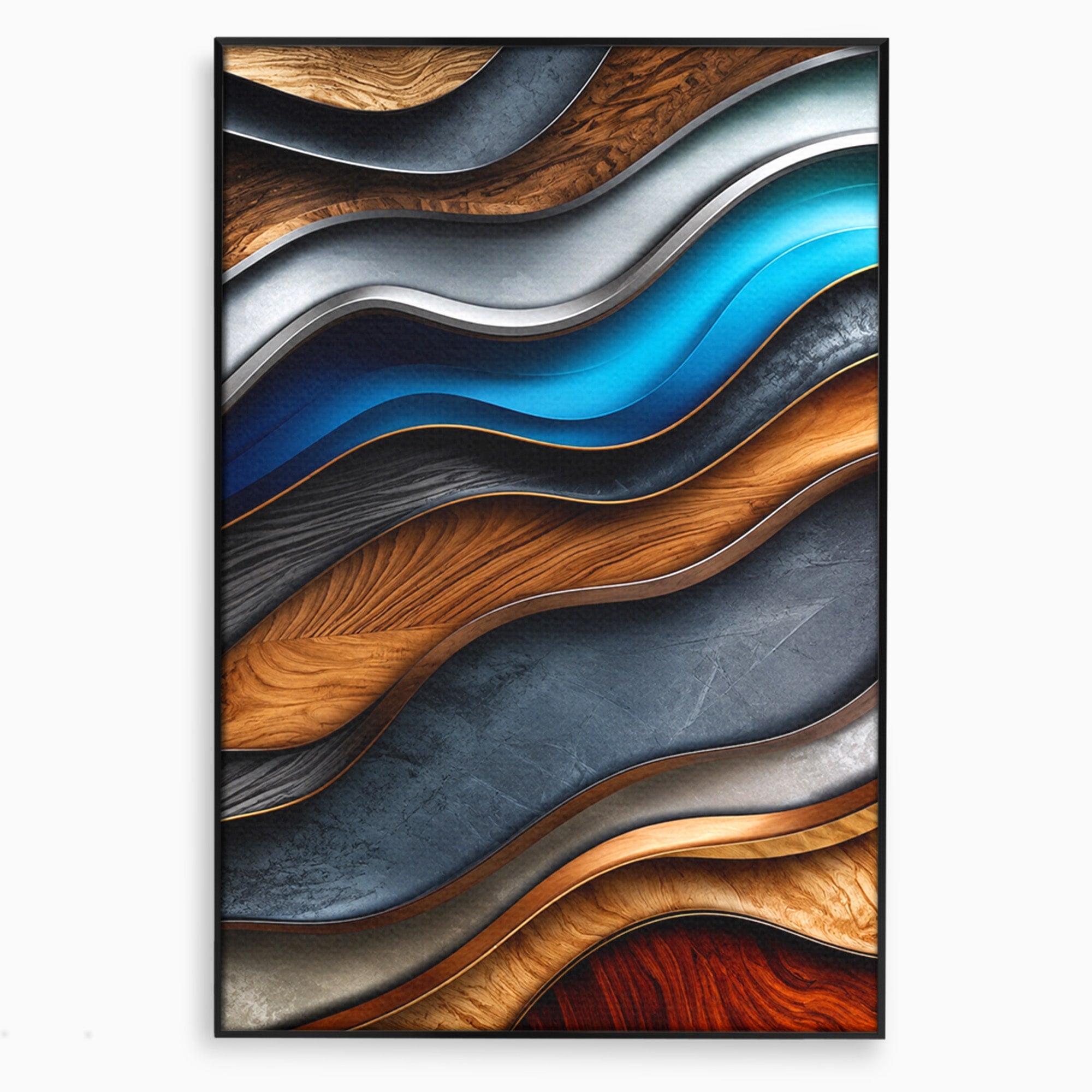 Tablou Canvas Premium LuxCanva® C1390, Valuri Abstracte, Abstract, Valuri, Textura, Living, Birou, Culori Vibrante