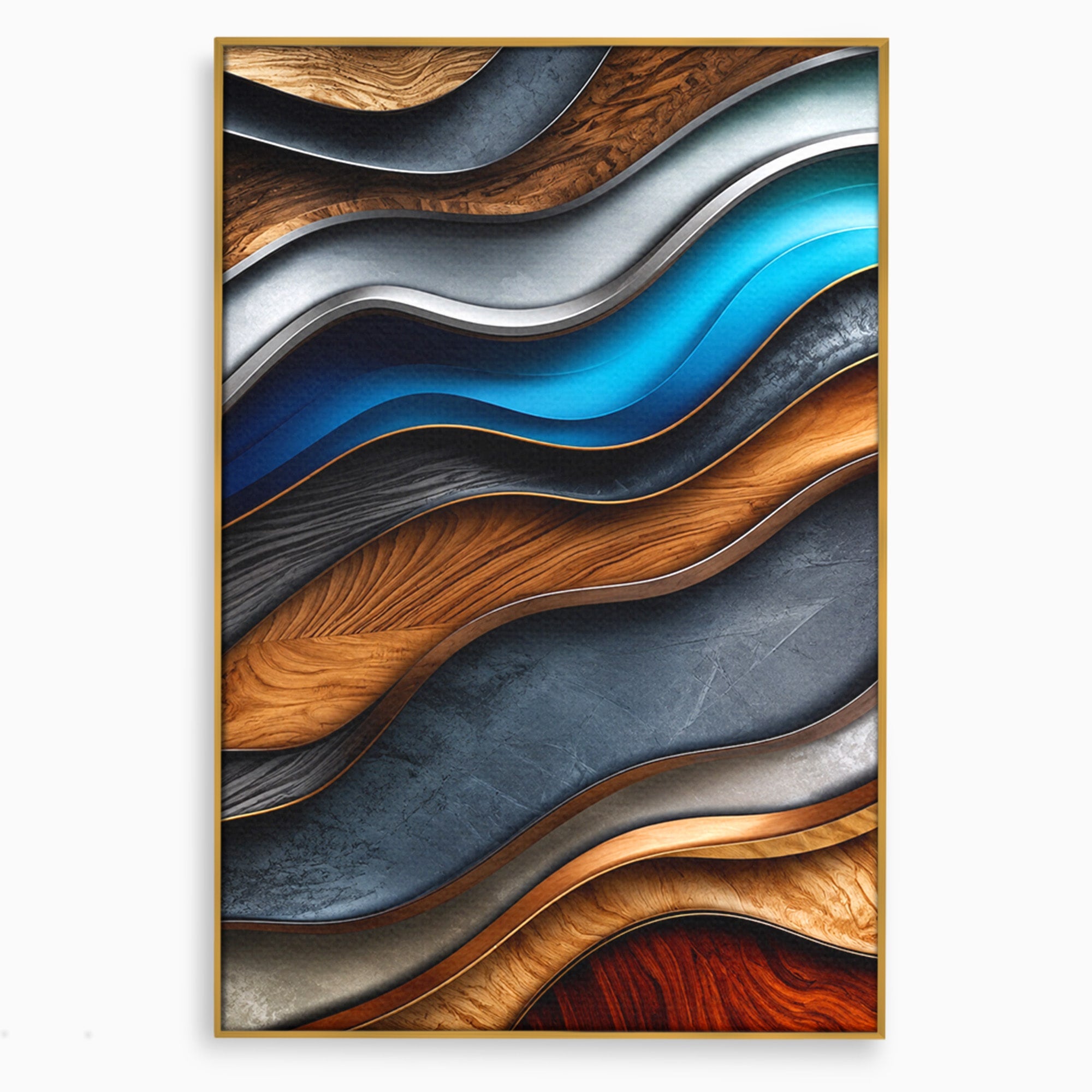 Tablou Canvas Premium LuxCanva® C1390, Valuri Abstracte, Abstract, Valuri, Textura, Living, Birou, Culori Vibrante
