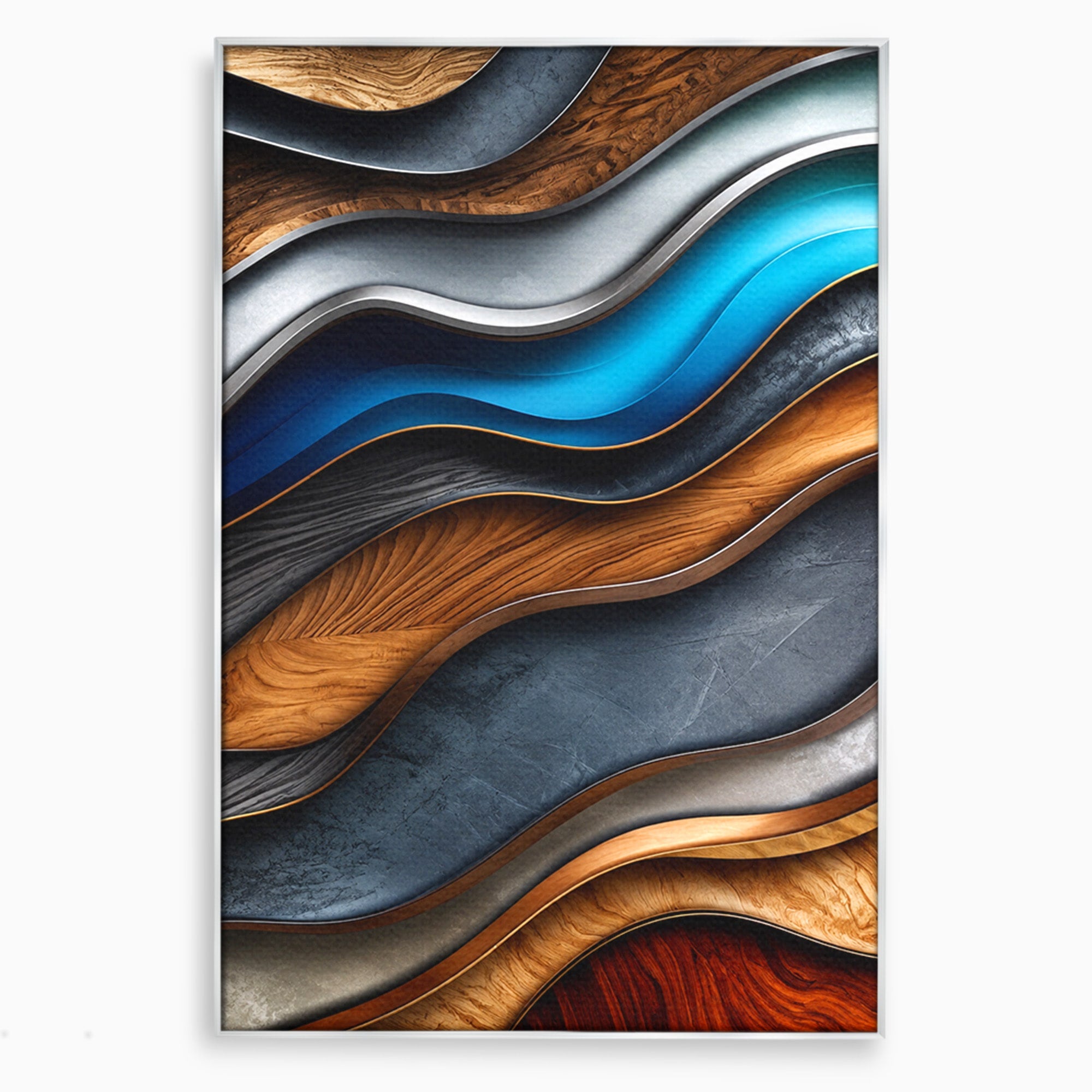 Tablou Canvas Premium LuxCanva® C1390, Valuri Abstracte, Abstract, Valuri, Textura, Living, Birou, Culori Vibrante