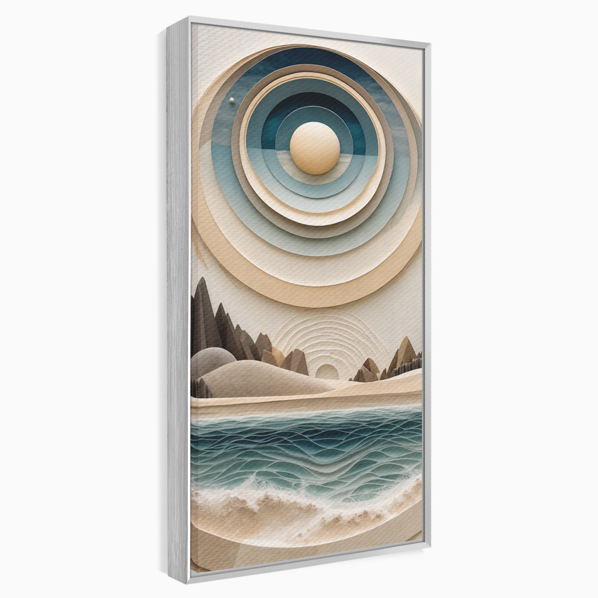 Tablou Canvas Premium LuxCanva® C1391, Peisaj Geometric Abstract, Peisaj, Abstract, Geometric, Modern, Birou, Culori Vibrante
