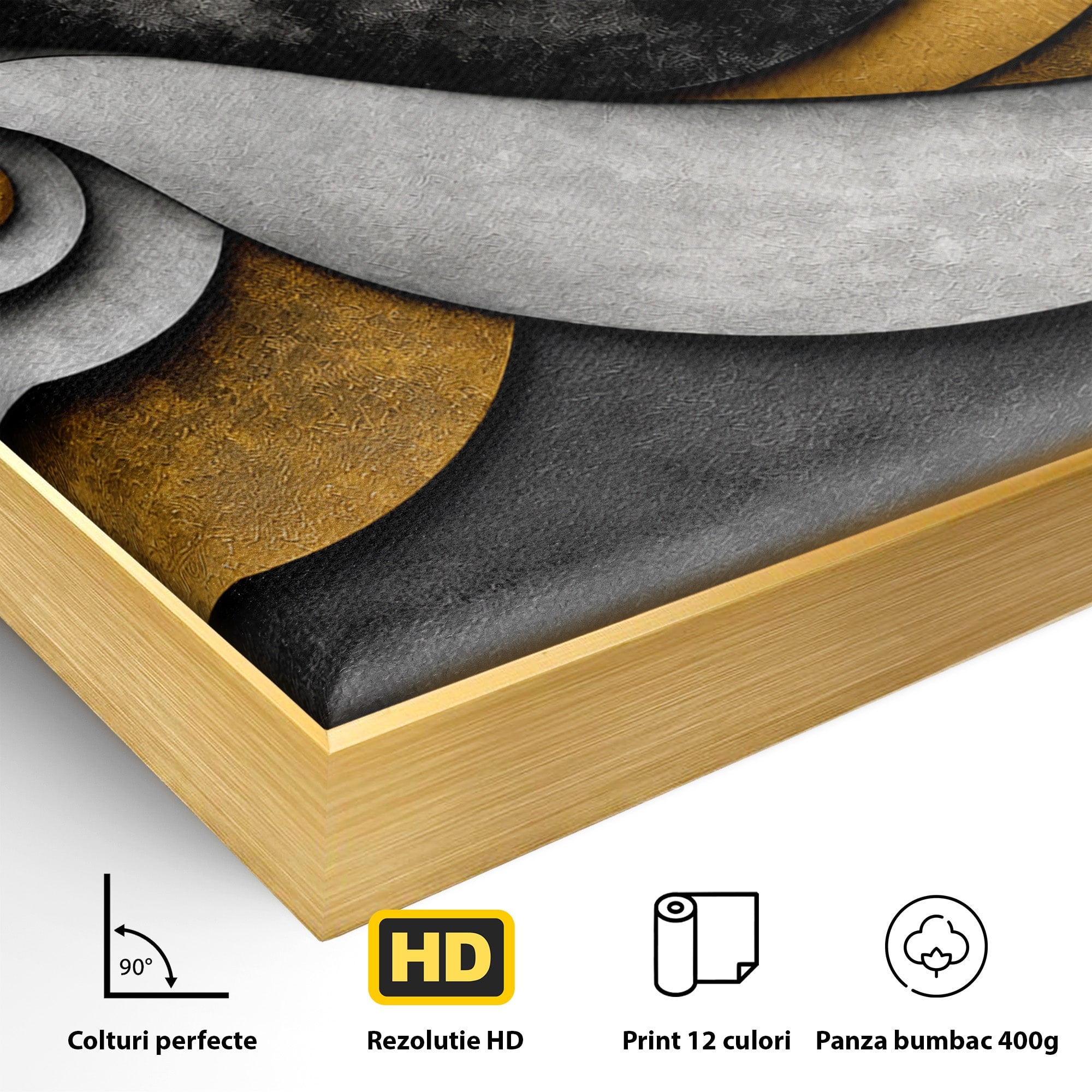 Tablou Canvas Premium LuxCanva® C1392, Simbol Infinit Abstract, Infinit, Abstract, Modern, Arta, Birou, Culori Vibrante