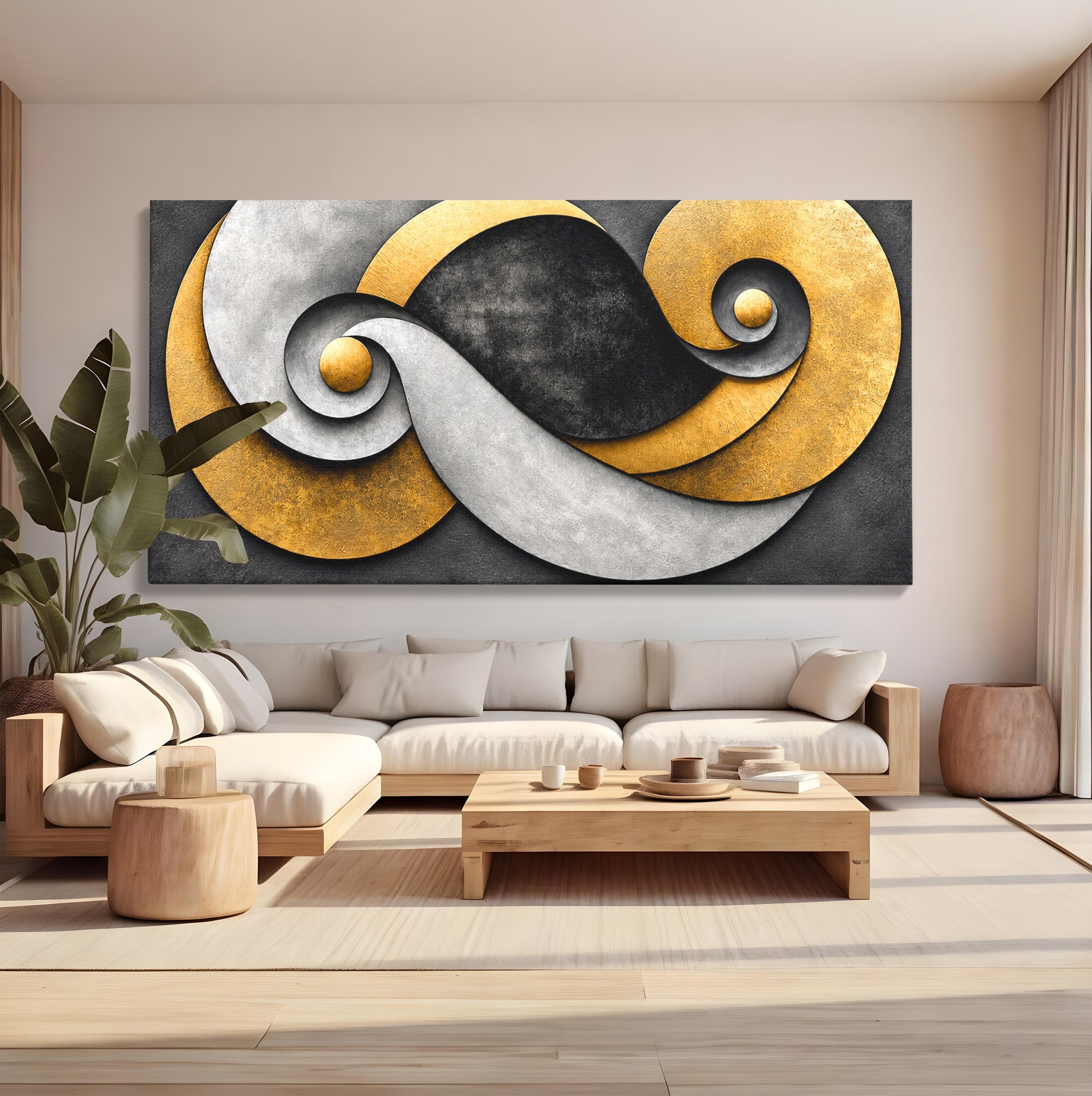 Tablou Canvas Premium LuxCanva® C1392, Simbol Infinit Abstract, Infinit, Abstract, Modern, Arta, Birou, Culori Vibrante