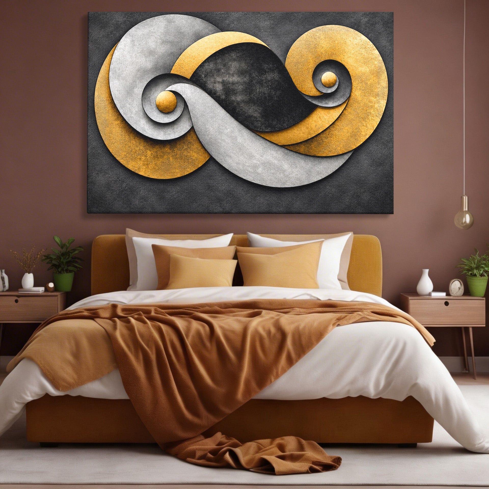Tablou Canvas Premium LuxCanva® C1392, Simbol Infinit Abstract, Infinit, Abstract, Modern, Arta, Birou, Culori Vibrante