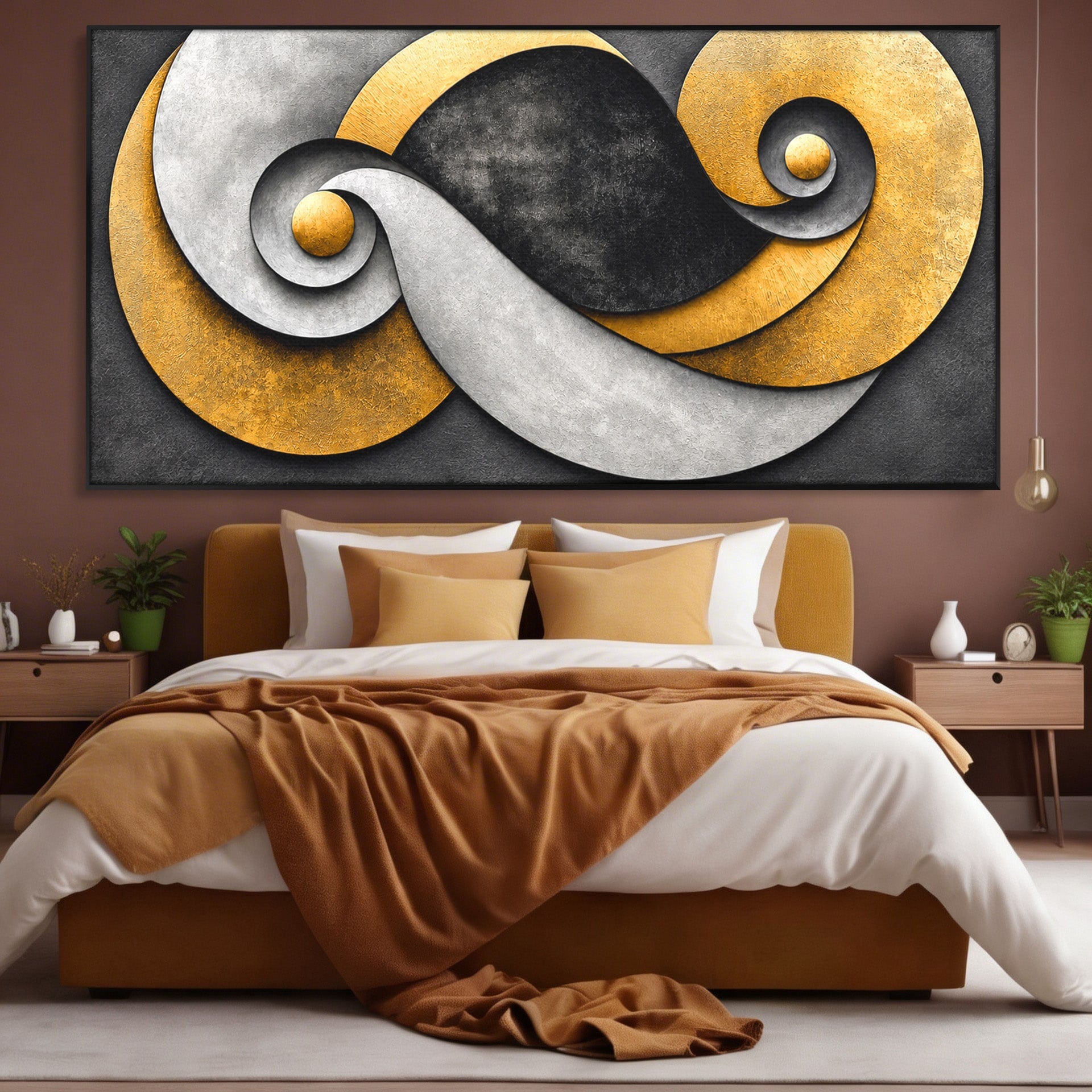 Tablou Canvas Premium LuxCanva® C1392, Simbol Infinit Abstract, Infinit, Abstract, Modern, Arta, Birou, Culori Vibrante