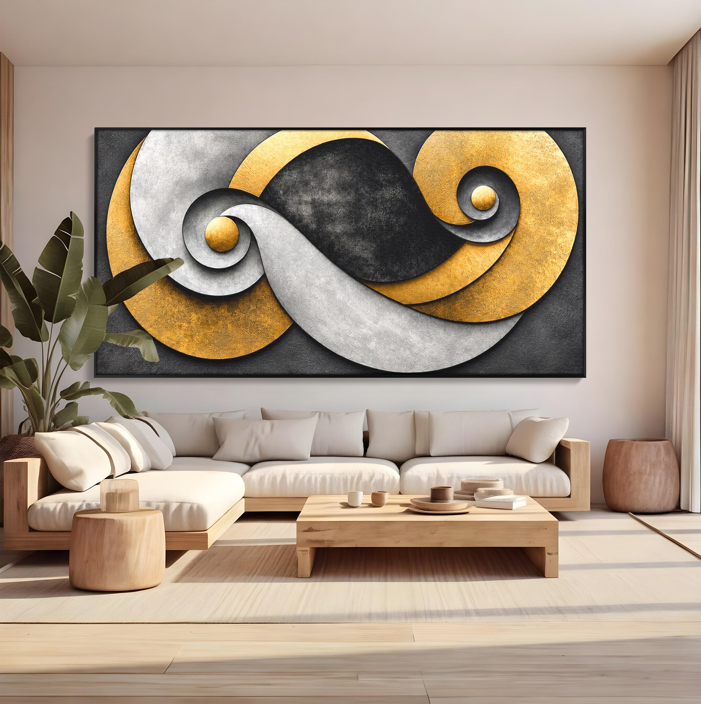Tablou Canvas Premium LuxCanva® C1392, Simbol Infinit Abstract, Infinit, Abstract, Modern, Arta, Birou, Culori Vibrante
