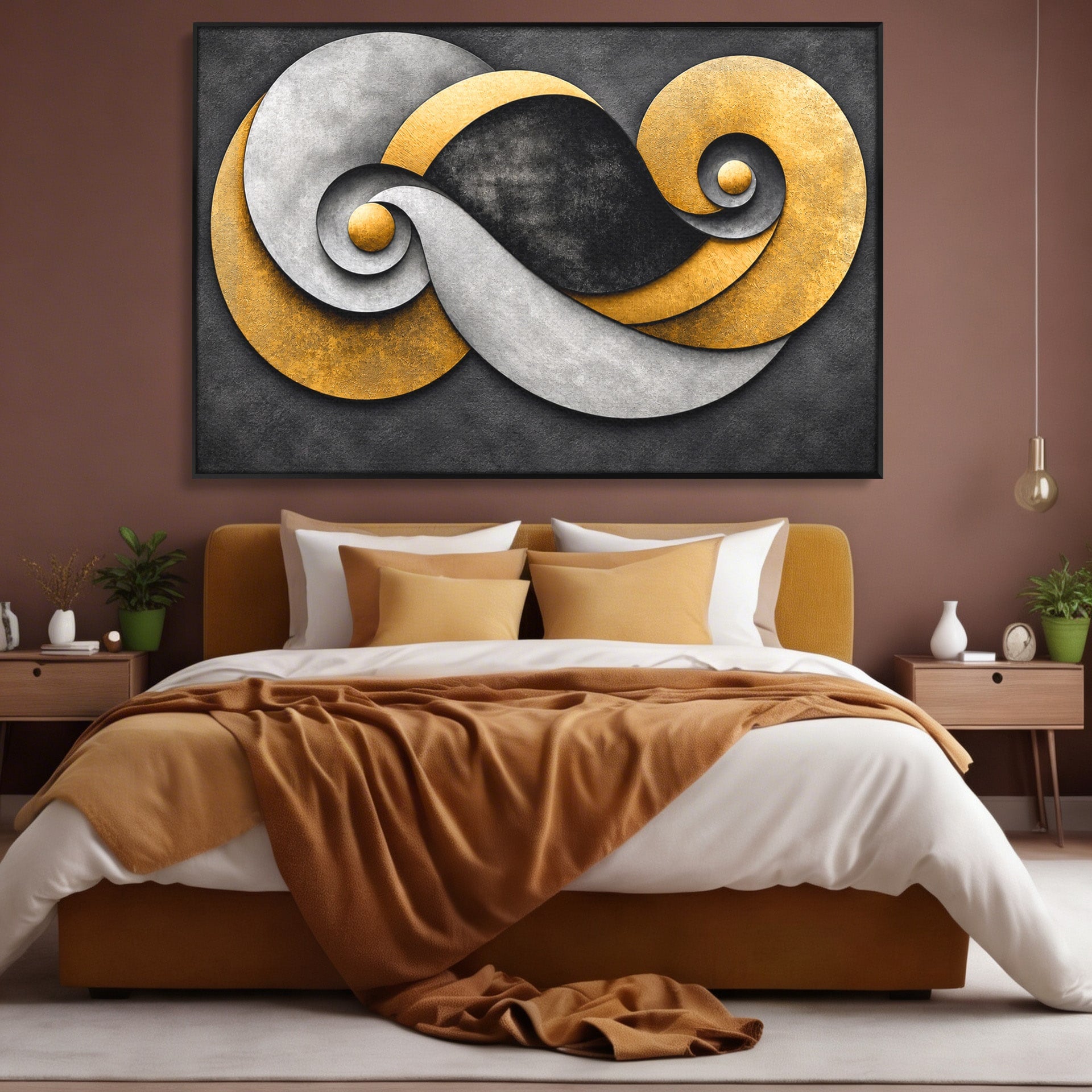 Tablou Canvas Premium LuxCanva® C1392, Simbol Infinit Abstract, Infinit, Abstract, Modern, Arta, Birou, Culori Vibrante