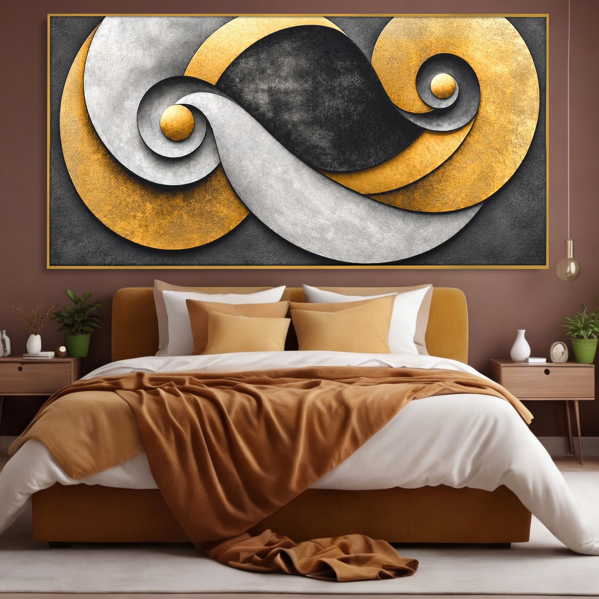 Tablou Canvas Premium LuxCanva® C1392, Simbol Infinit Abstract, Infinit, Abstract, Modern, Arta, Birou, Culori Vibrante