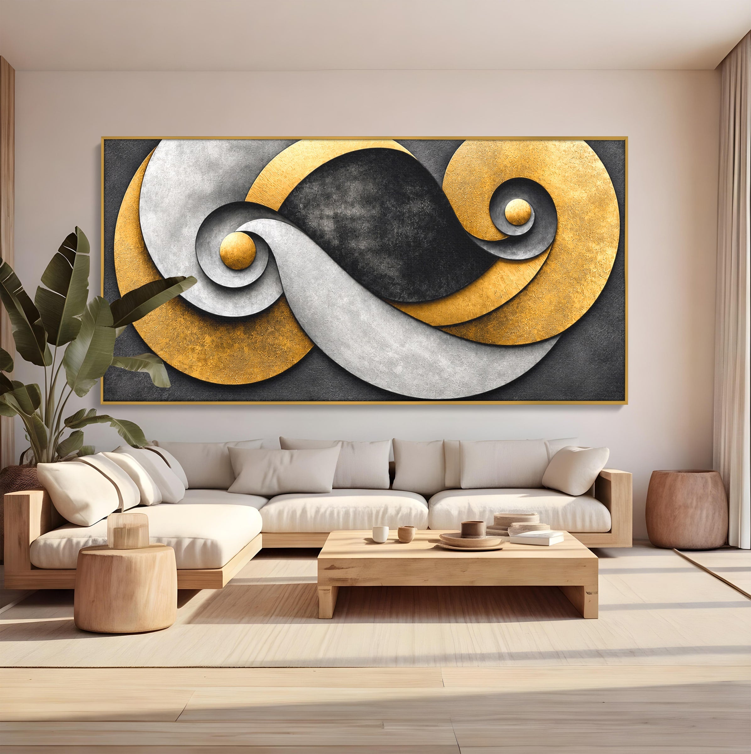 Tablou Canvas Premium LuxCanva® C1392, Simbol Infinit Abstract, Infinit, Abstract, Modern, Arta, Birou, Culori Vibrante