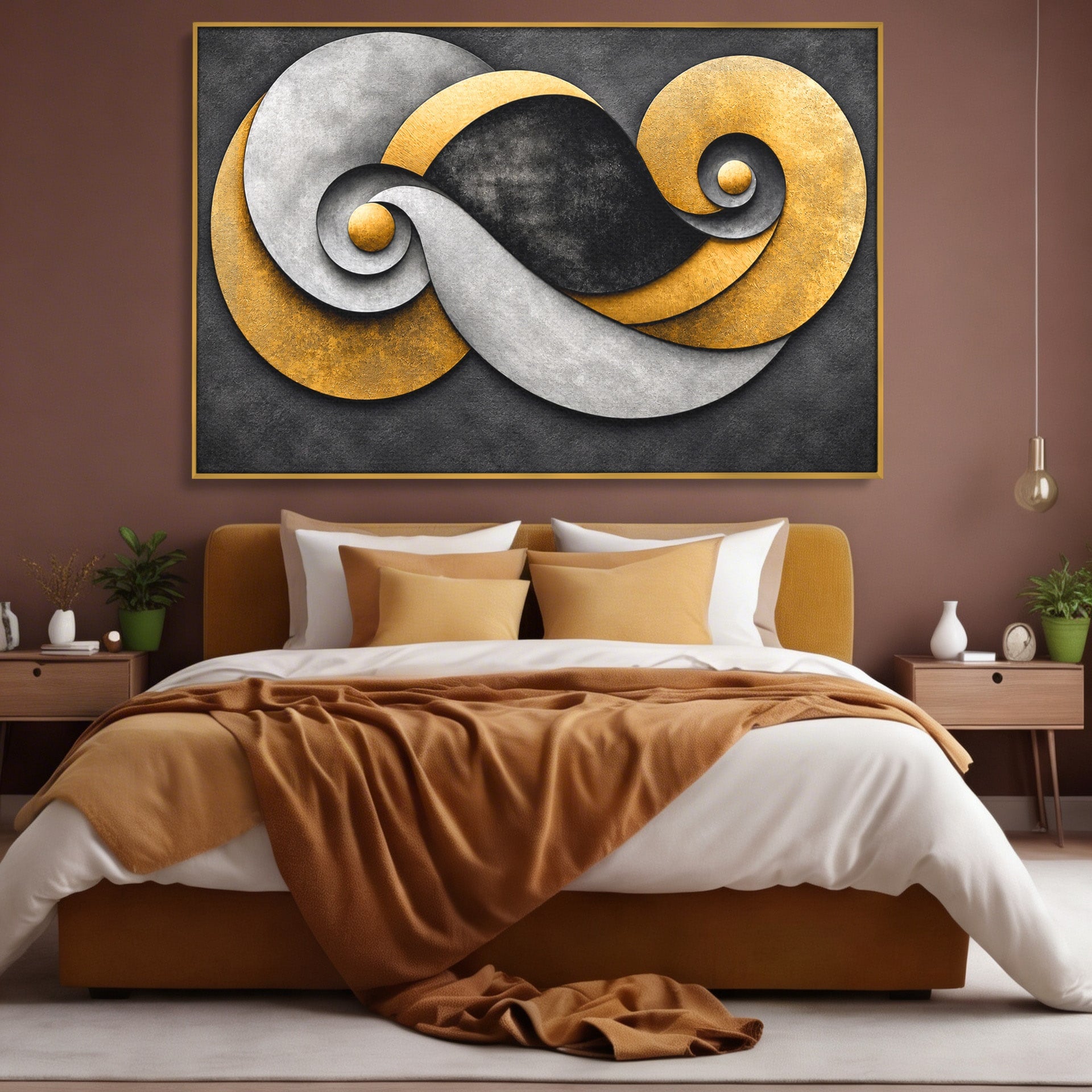 Tablou Canvas Premium LuxCanva® C1392, Simbol Infinit Abstract, Infinit, Abstract, Modern, Arta, Birou, Culori Vibrante