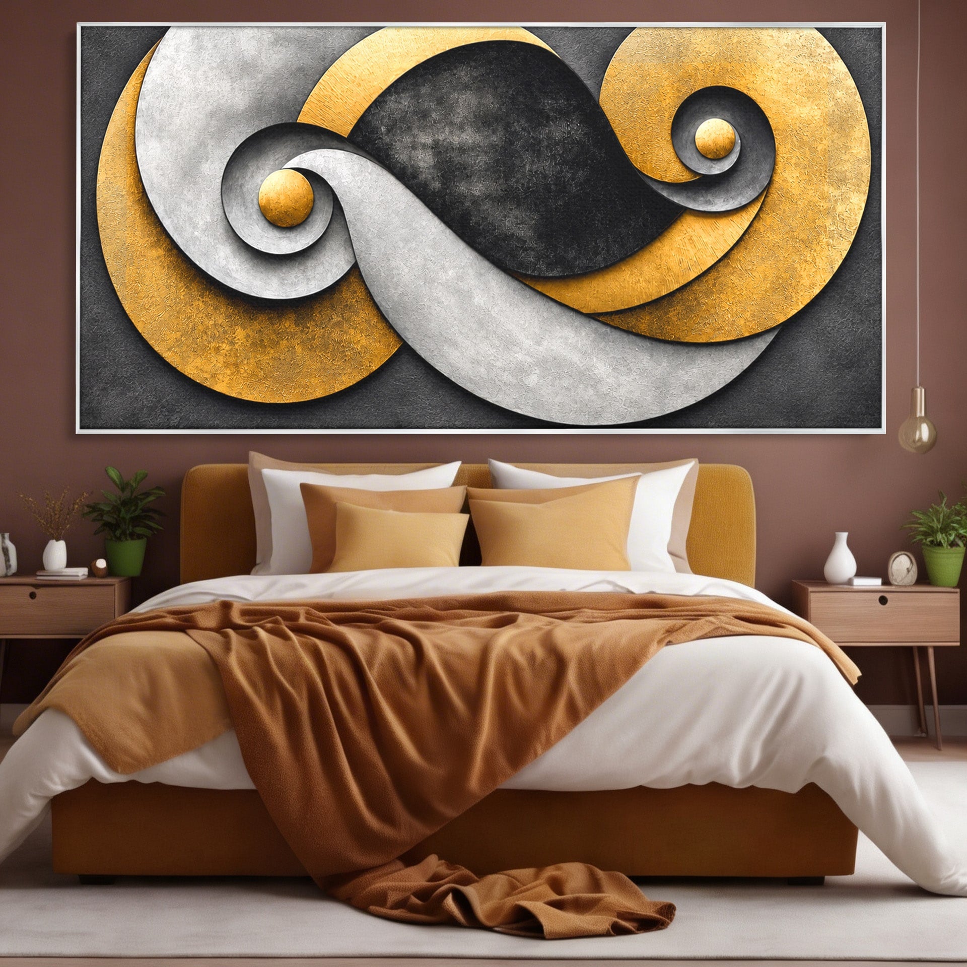 Tablou Canvas Premium LuxCanva® C1392, Simbol Infinit Abstract, Infinit, Abstract, Modern, Arta, Birou, Culori Vibrante