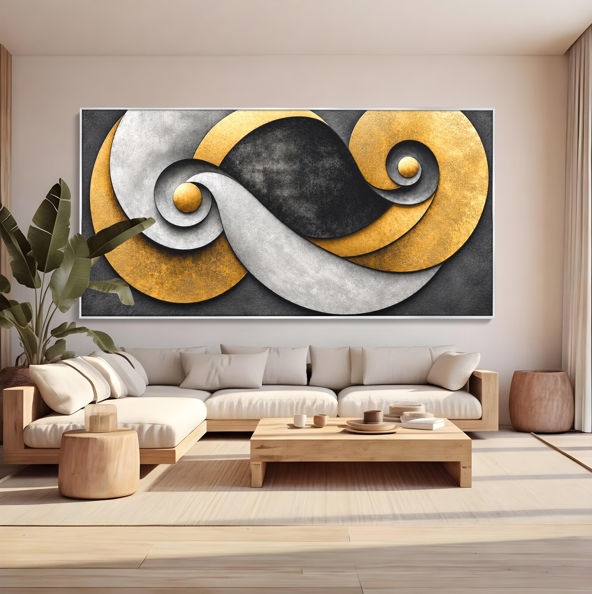 Tablou Canvas Premium LuxCanva® C1392, Simbol Infinit Abstract, Infinit, Abstract, Modern, Arta, Birou, Culori Vibrante