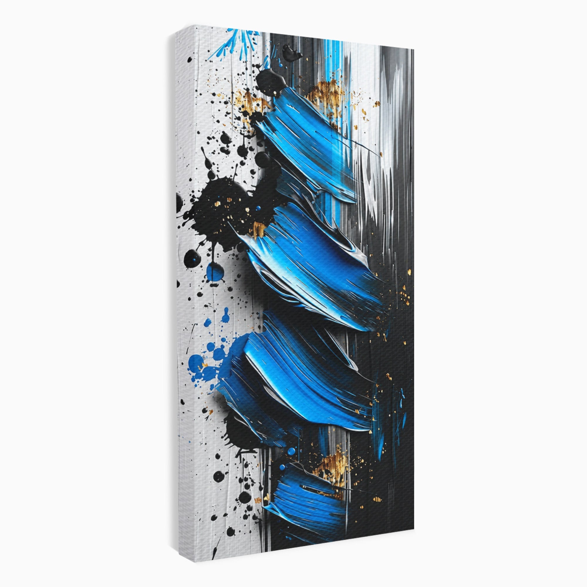 Tablou Canvas Premium LuxCanva® C1397, Abstractie Albastra, Abstract, Modern, Arta Contemporana, Dormitor, Birou, Culori Vibrante