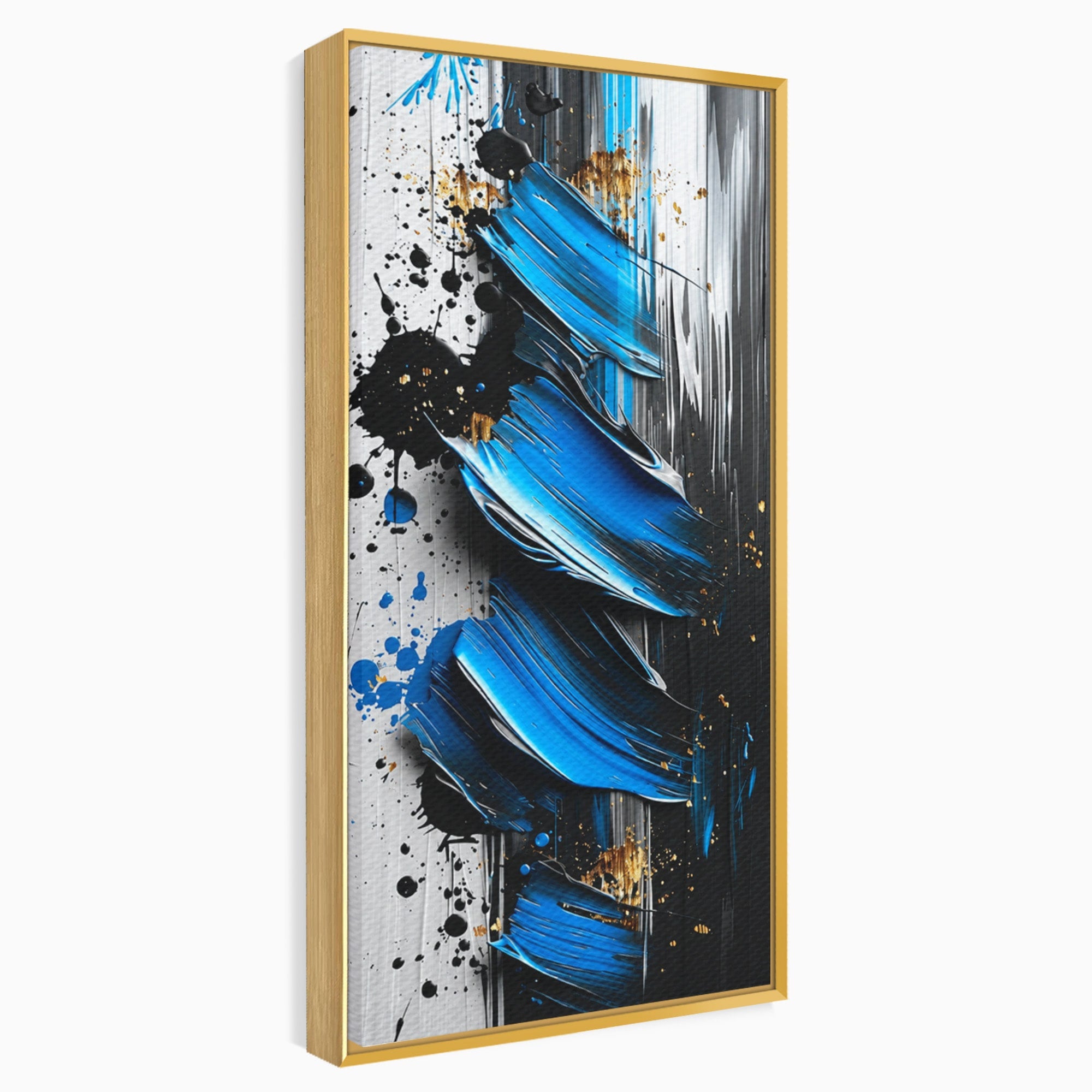 Tablou Canvas Premium LuxCanva® C1397, Abstractie Albastra, Abstract, Modern, Arta Contemporana, Dormitor, Birou, Culori Vibrante