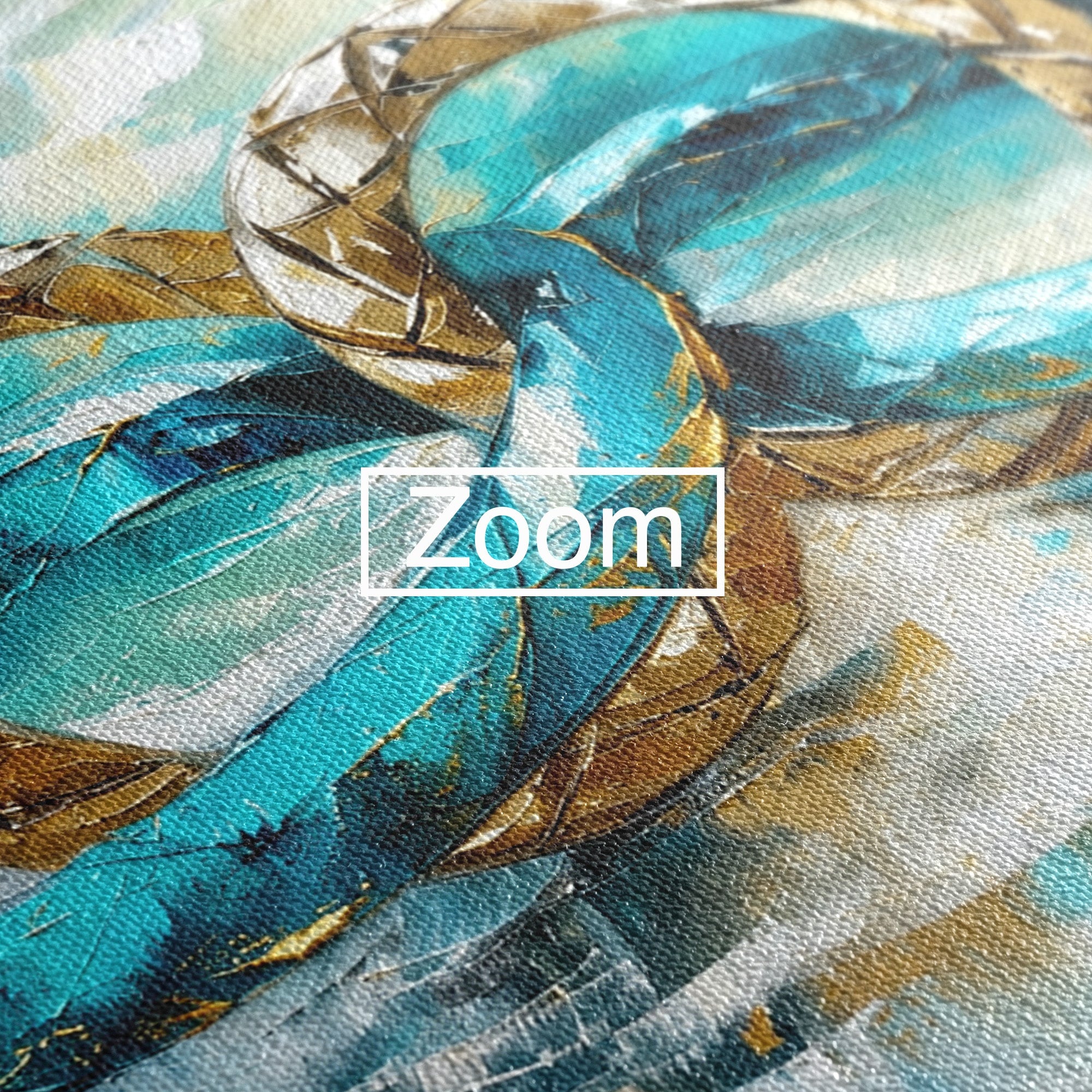 Tablou Canvas Premium LuxCanva® C1400, Inele De Aur, Inele, Abstract, Aur, Dragoste, Living, Dormitor, Culori Vibrante