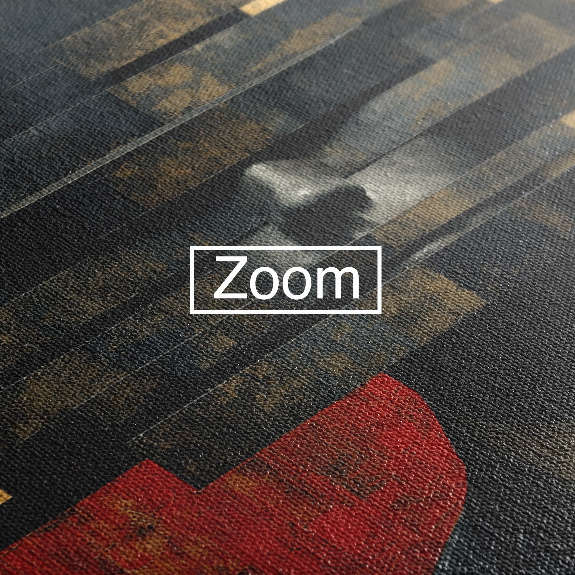 Tablou Canvas Premium LuxCanva® C1402, Omul Cu Palarie Abstracta, Om, Abstract, Palarie, Portret, Birou, Culori Vibrante