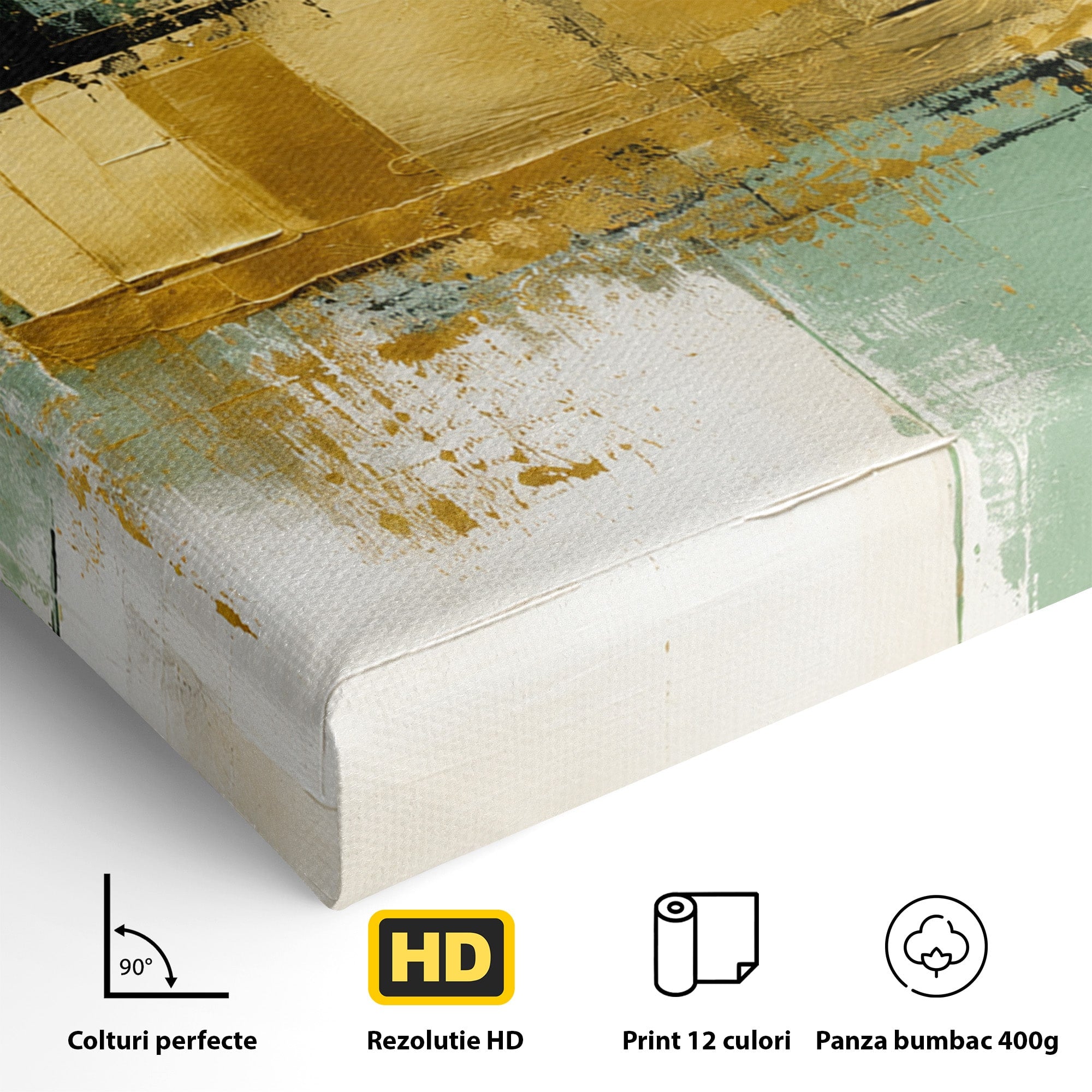 Tablou Canvas Premium LuxCanva® C1405, Armonie Abstracta, Abstract, Modern, Living, Birou, Arta Contemporana, Culori Vibrante
