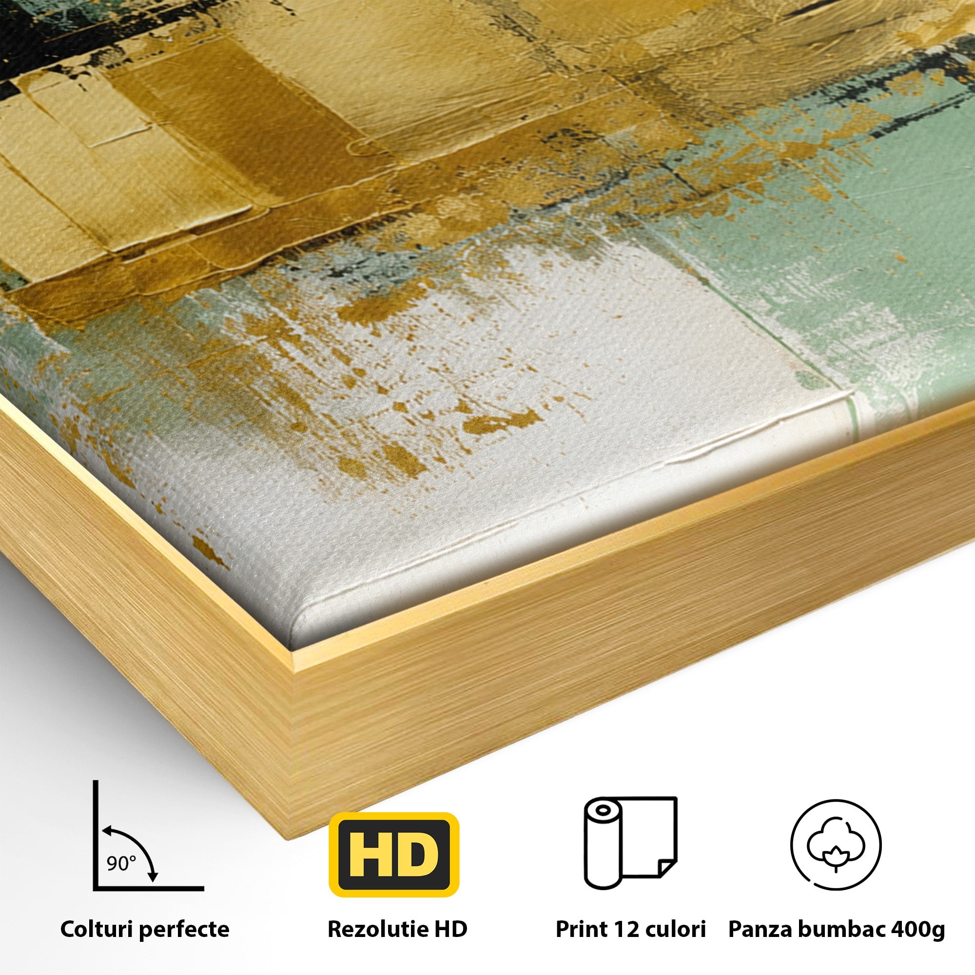 Tablou Canvas Premium LuxCanva® C1405, Armonie Abstracta, Abstract, Modern, Living, Birou, Arta Contemporana, Culori Vibrante