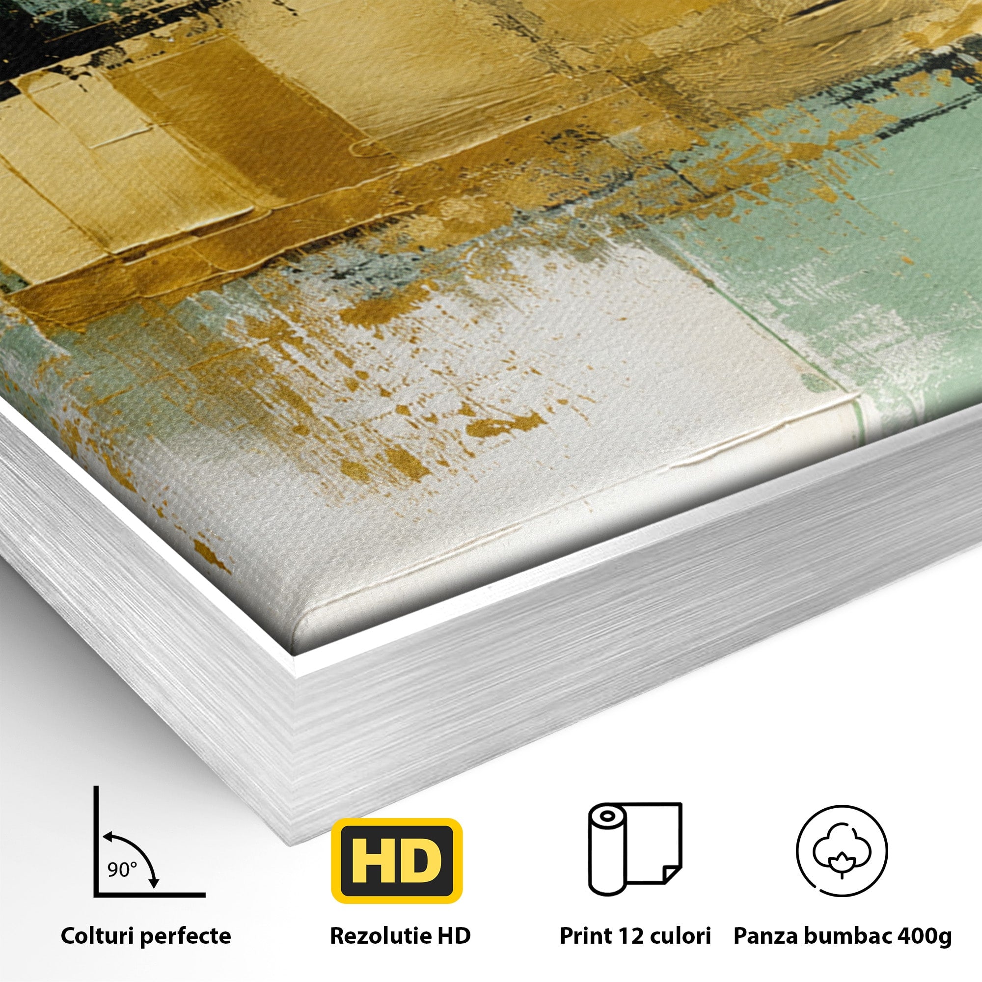 Tablou Canvas Premium LuxCanva® C1405, Armonie Abstracta, Abstract, Modern, Living, Birou, Arta Contemporana, Culori Vibrante