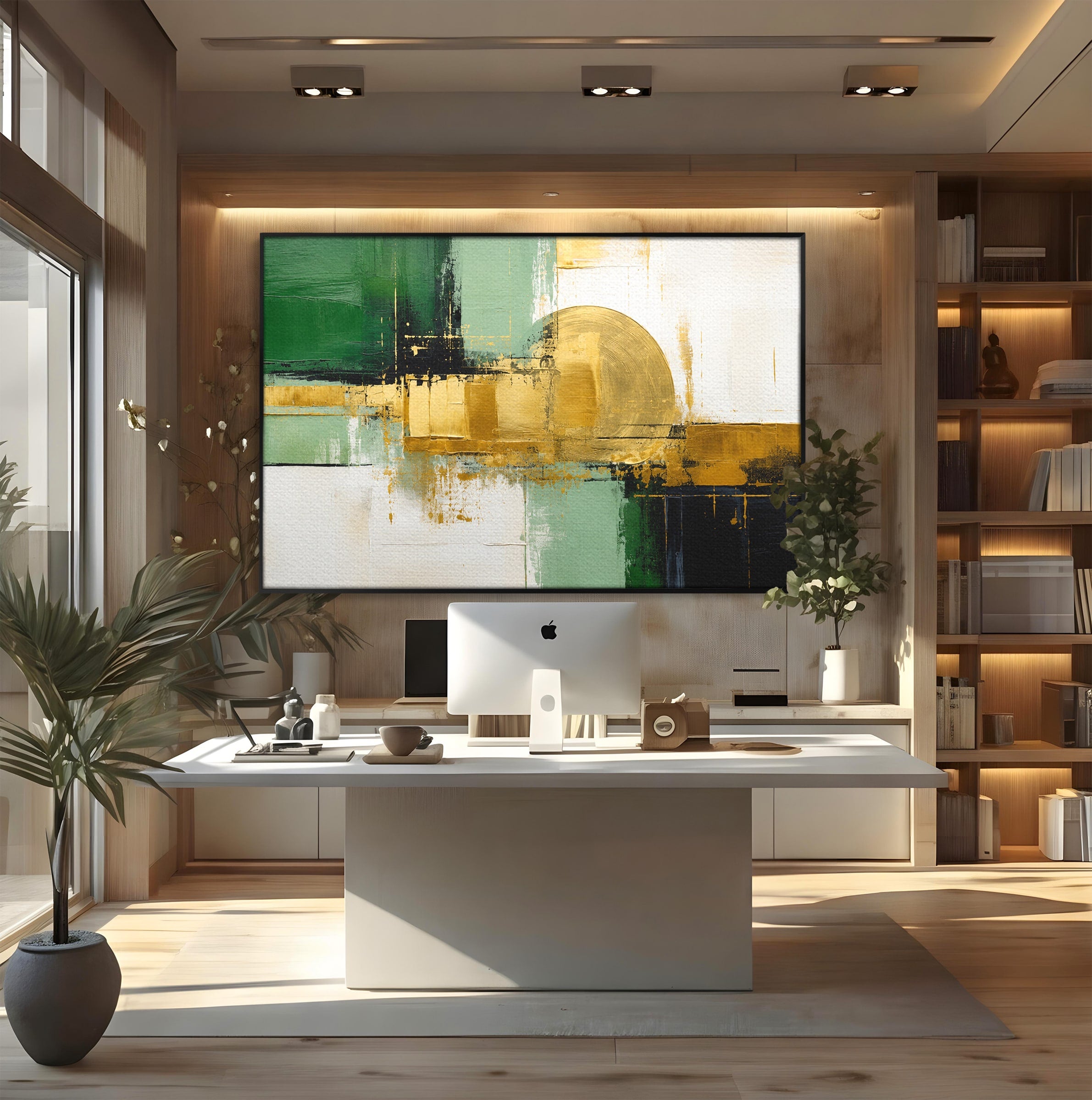 Tablou Canvas Premium LuxCanva® C1405, Armonie Abstracta, Abstract, Modern, Living, Birou, Arta Contemporana, Culori Vibrante
