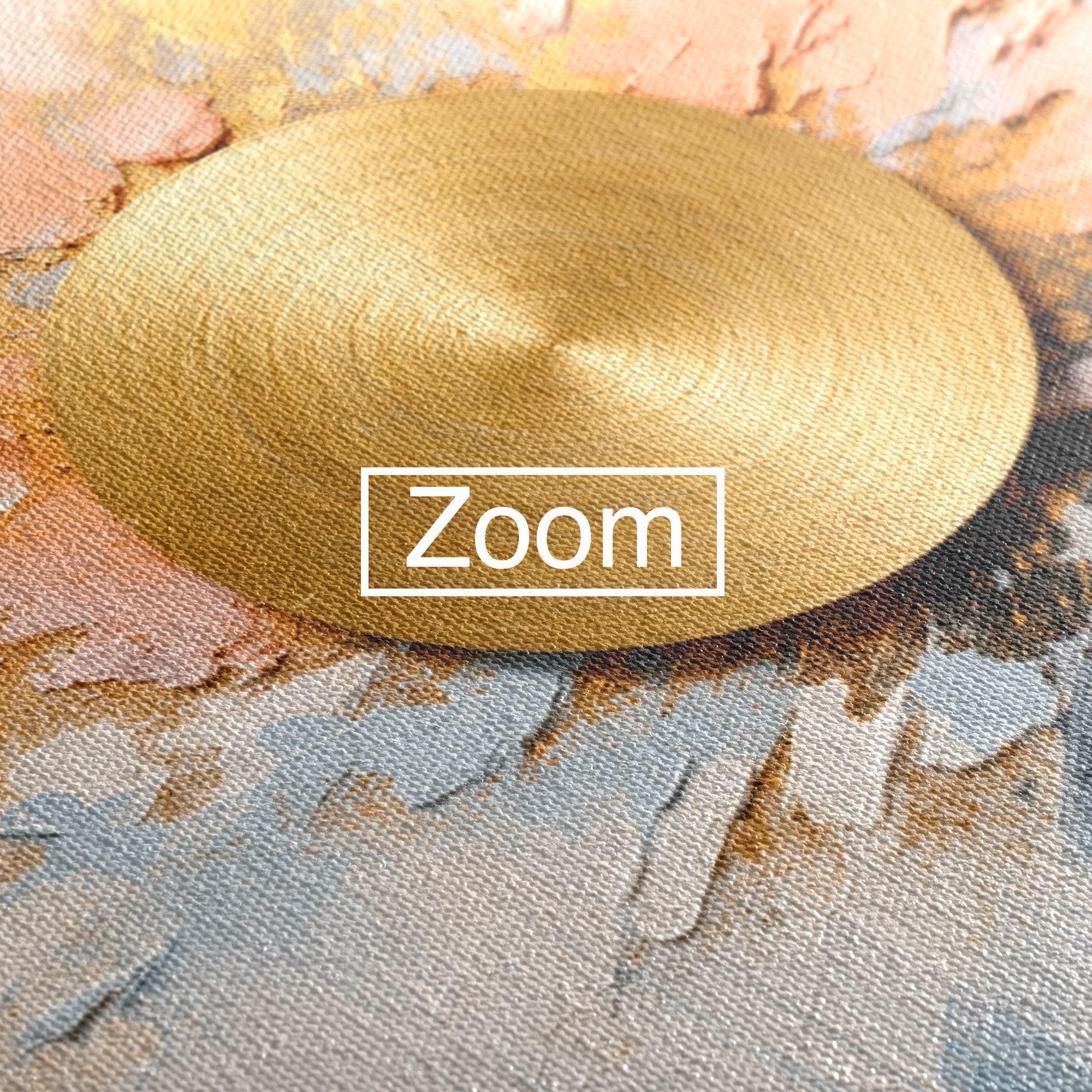 Tablou Canvas Premium LuxCanva® C1407, Explozie Aurie, Abstract, Arta Moderna, Living, Dinamism, Auriu, Culori Vibrante