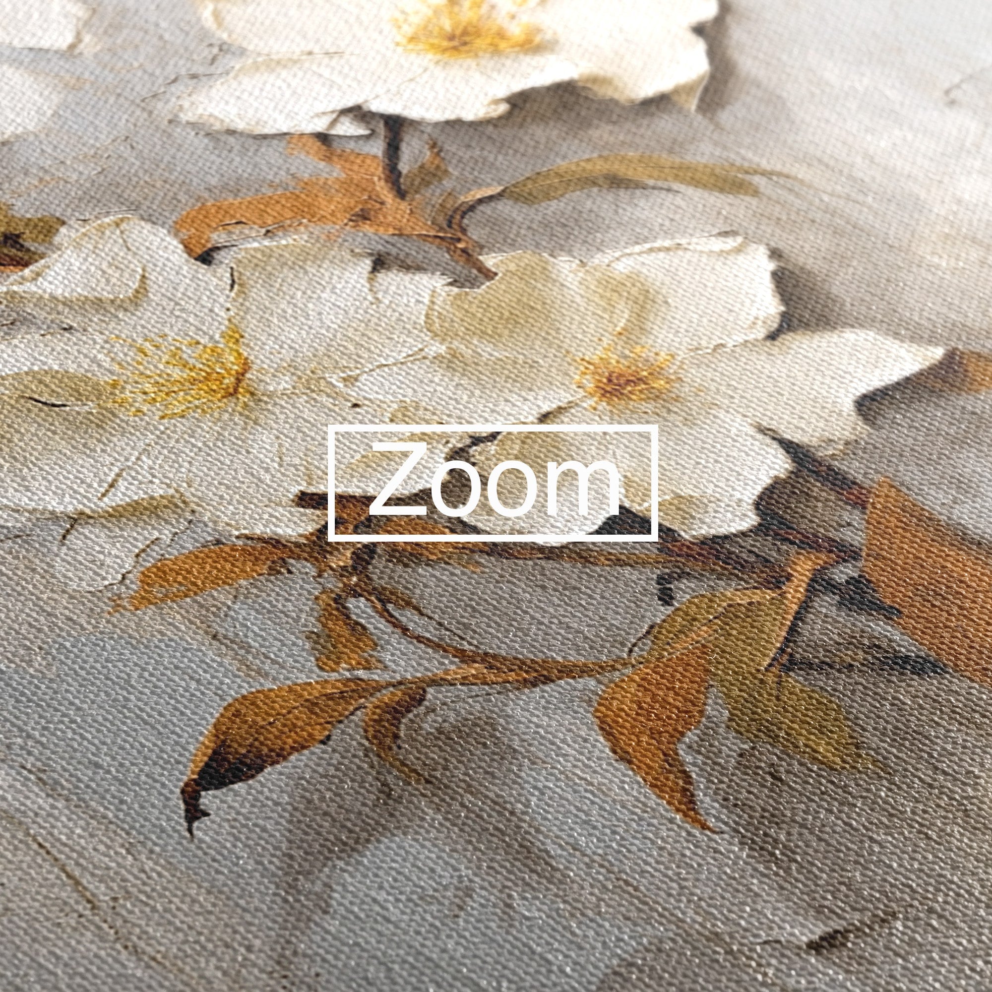 Tablou Canvas Premium LuxCanva® C1408, Flori Delicate Pe Fundal Texturat, Flori, Texturat, Eleganta, Living, Dormitor, Culori Vibrante