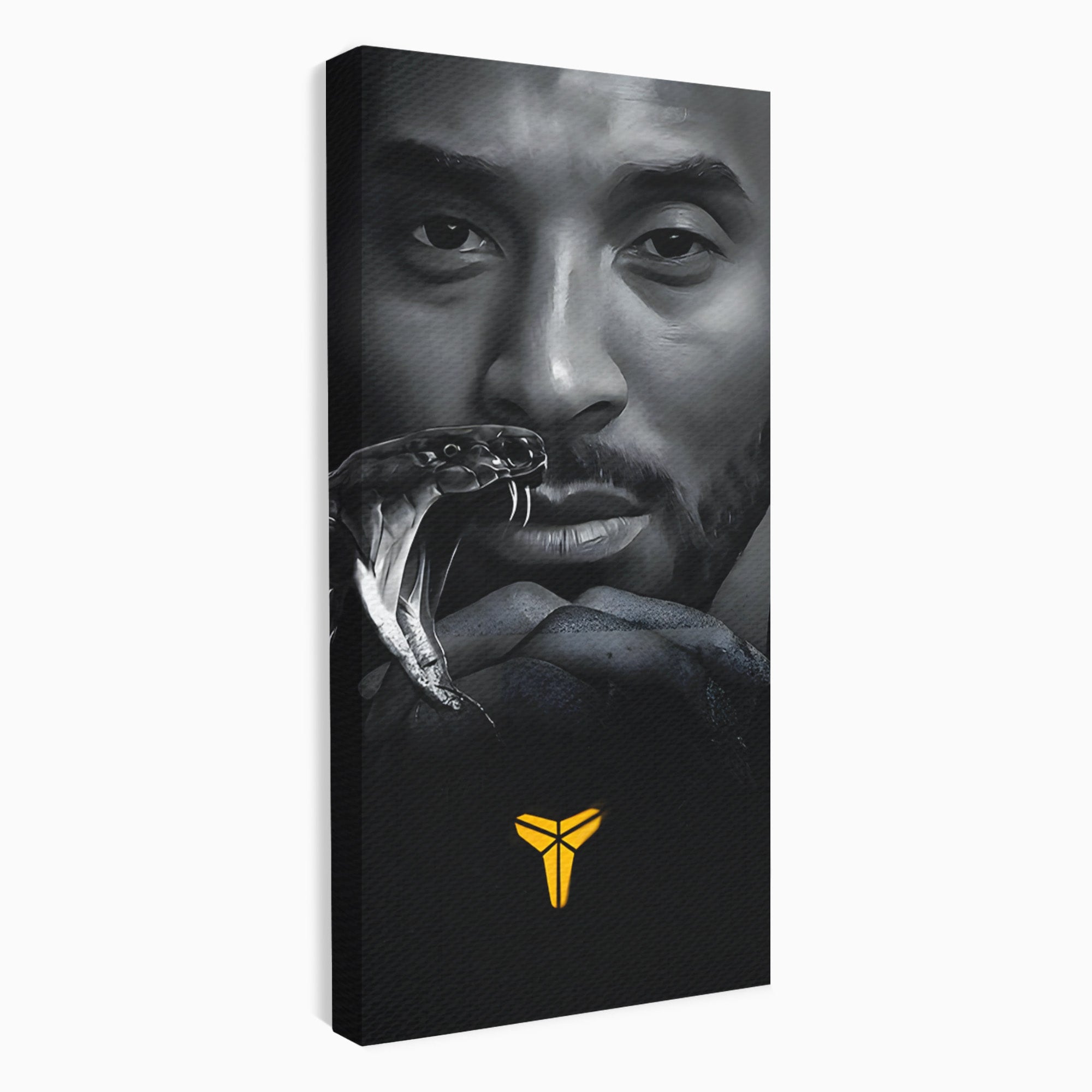 Tablou Canvas Premium LuxCanva® C1177, Mamba Neagra, Portret, Sport, Legenda, Dormitor, Birou, Culori Vibrante