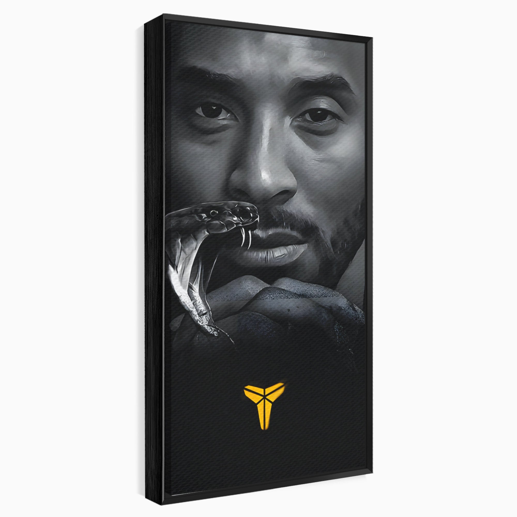 Tablou Canvas Premium LuxCanva® C1177, Mamba Neagra, Portret, Sport, Legenda, Dormitor, Birou, Culori Vibrante