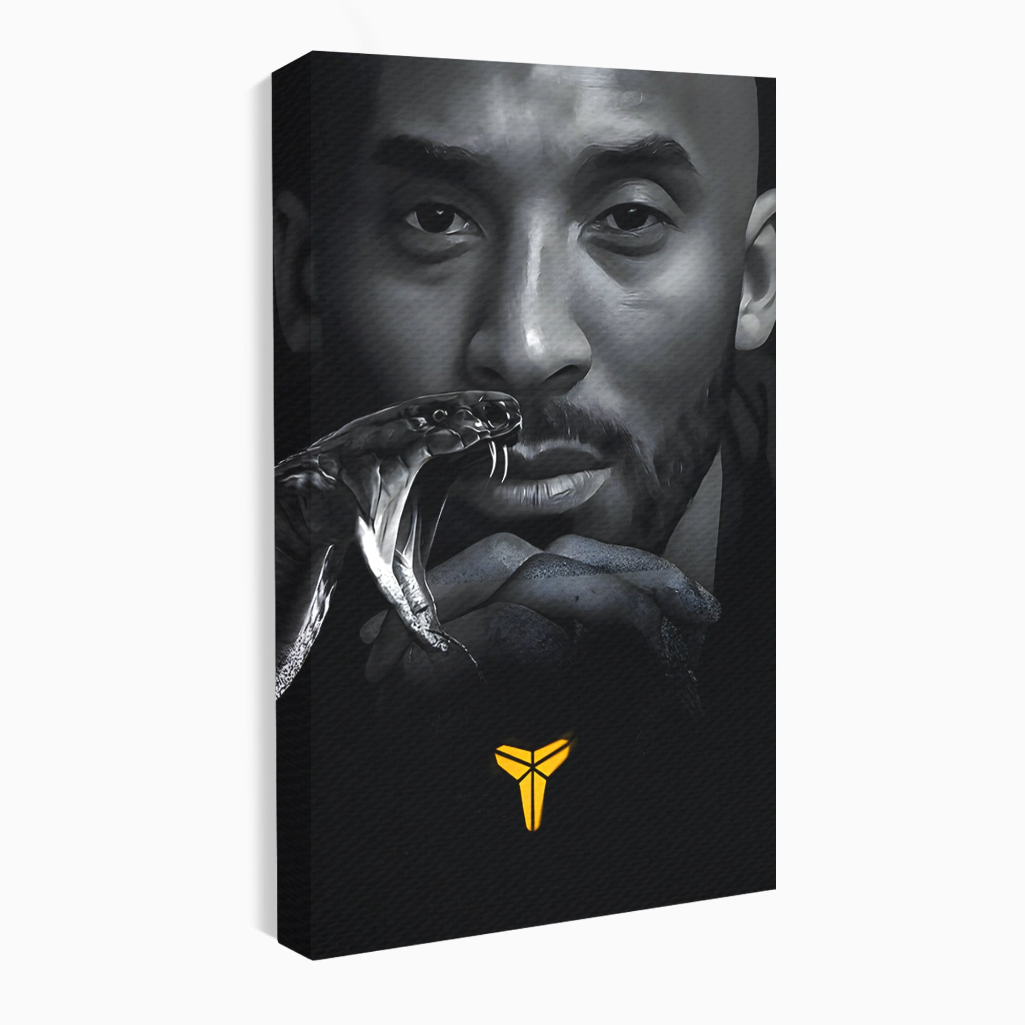 Tablou Canvas Premium LuxCanva® C1177, Mamba Neagra, Portret, Sport, Legenda, Dormitor, Birou, Culori Vibrante