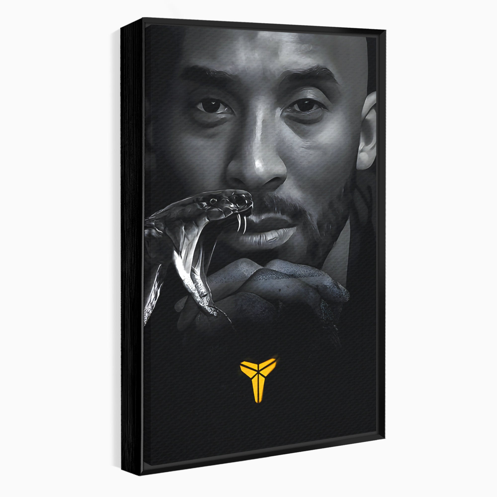 Tablou Canvas Premium LuxCanva® C1177, Mamba Neagra, Portret, Sport, Legenda, Dormitor, Birou, Culori Vibrante