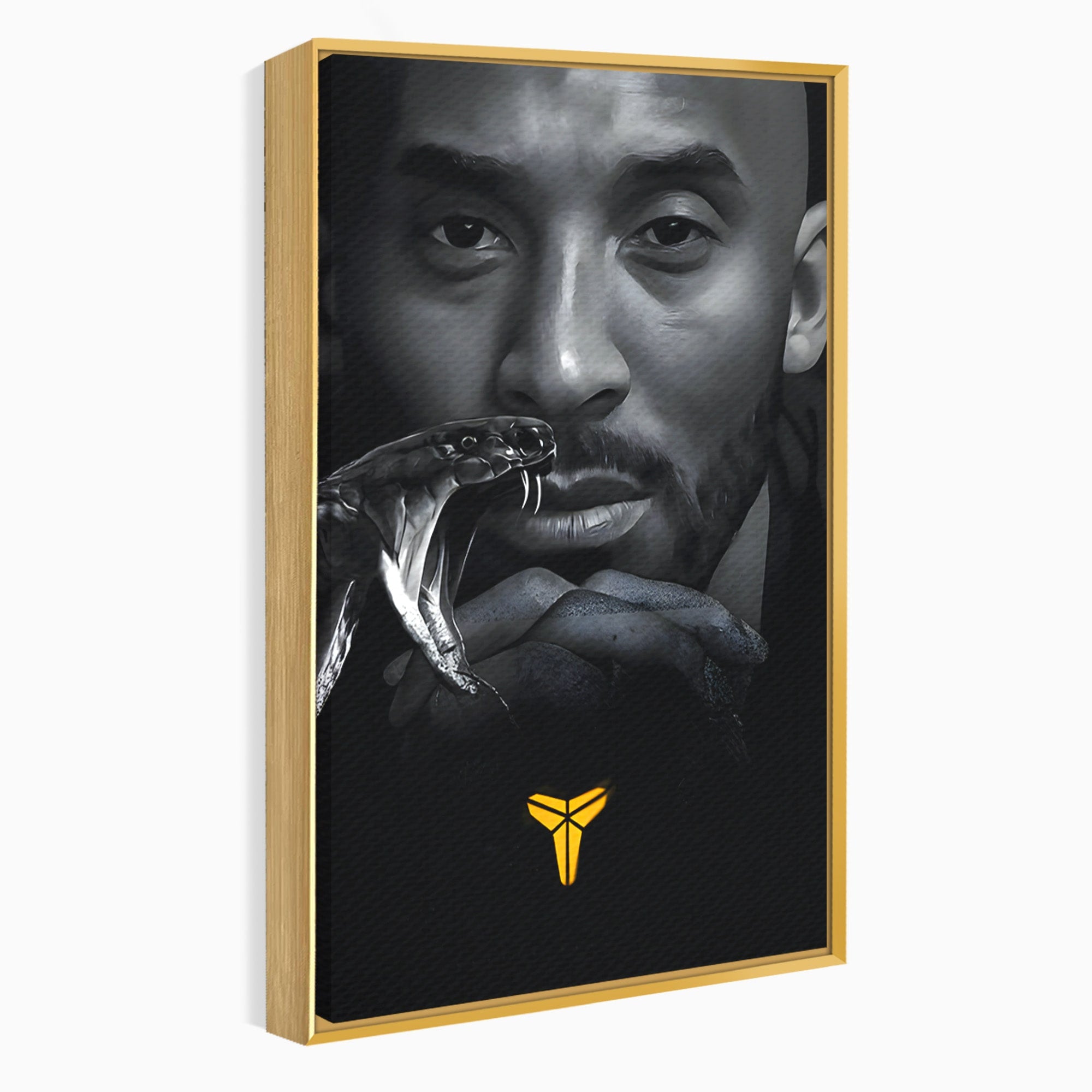 Tablou Canvas Premium LuxCanva® C1177, Mamba Neagra, Portret, Sport, Legenda, Dormitor, Birou, Culori Vibrante