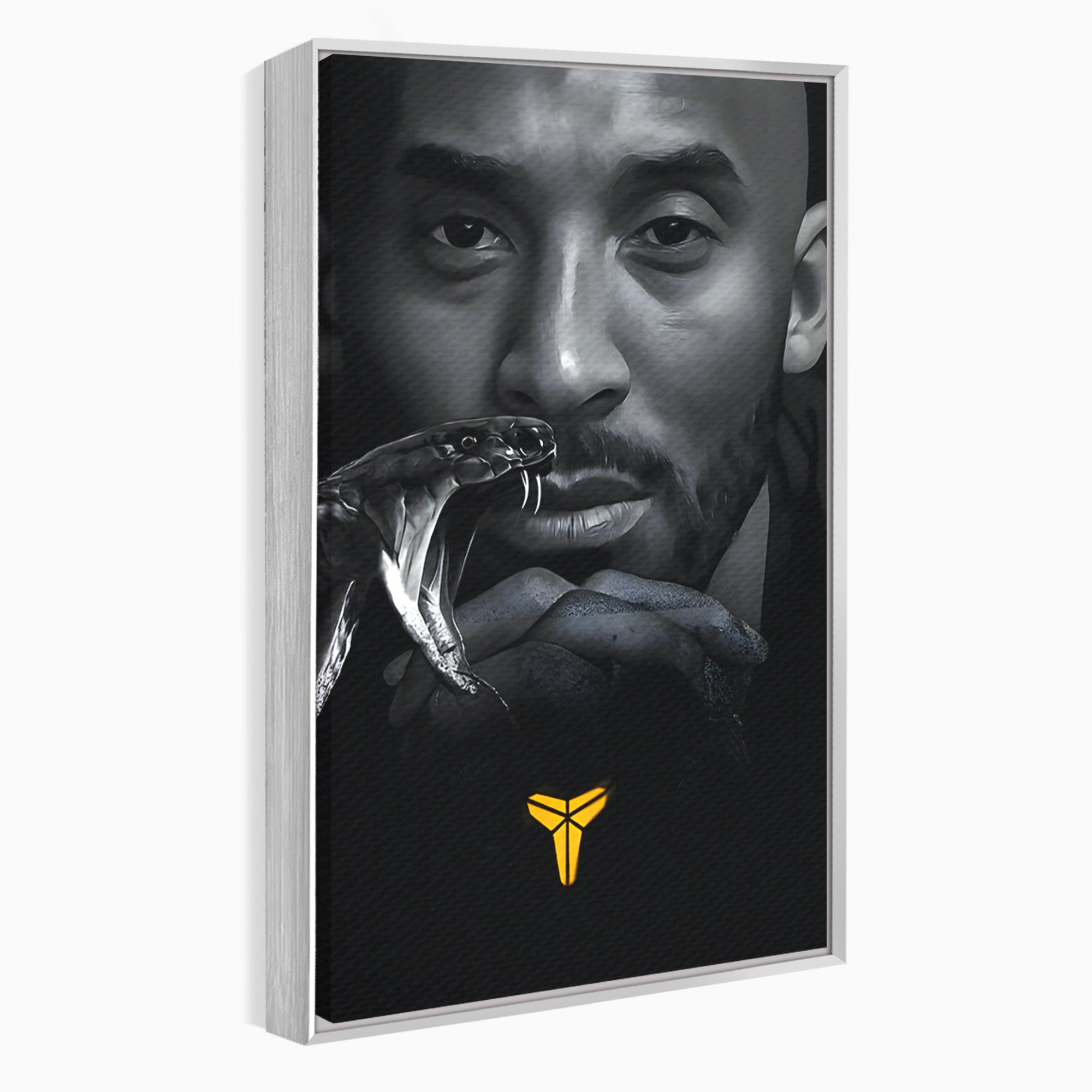 Tablou Canvas Premium LuxCanva® C1177, Mamba Neagra, Portret, Sport, Legenda, Dormitor, Birou, Culori Vibrante