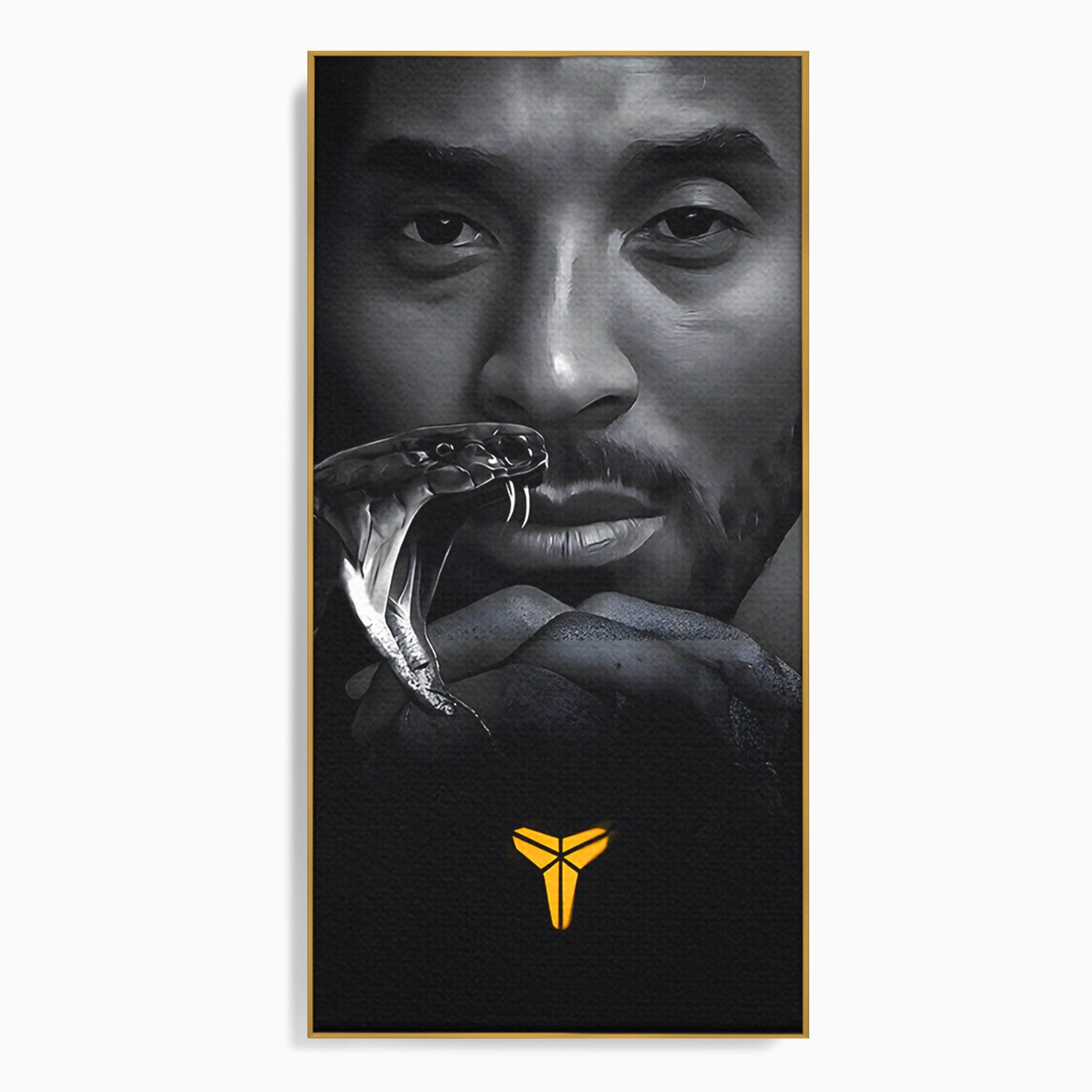 Tablou Canvas Premium LuxCanva® C1177, Mamba Neagra, Portret, Sport, Legenda, Dormitor, Birou, Culori Vibrante