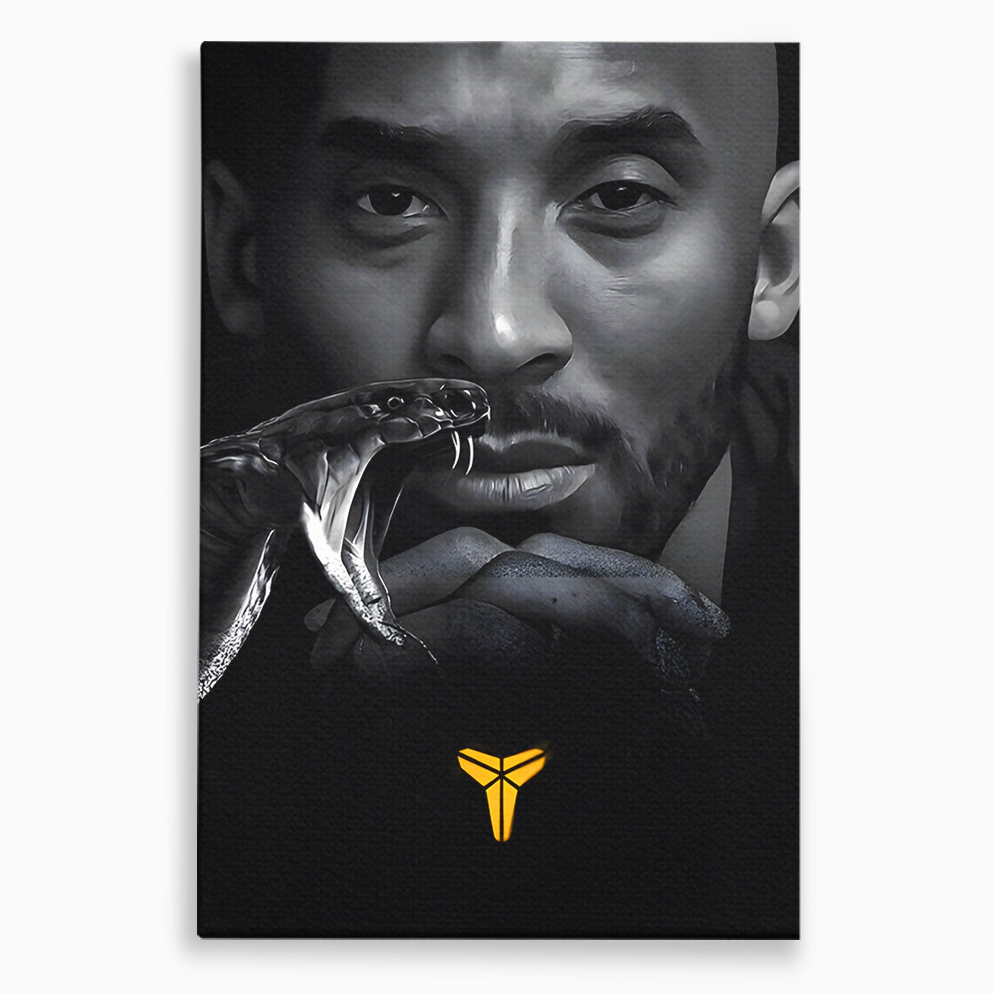 Tablou Canvas Premium LuxCanva® C1177, Mamba Neagra, Portret, Sport, Legenda, Dormitor, Birou, Culori Vibrante
