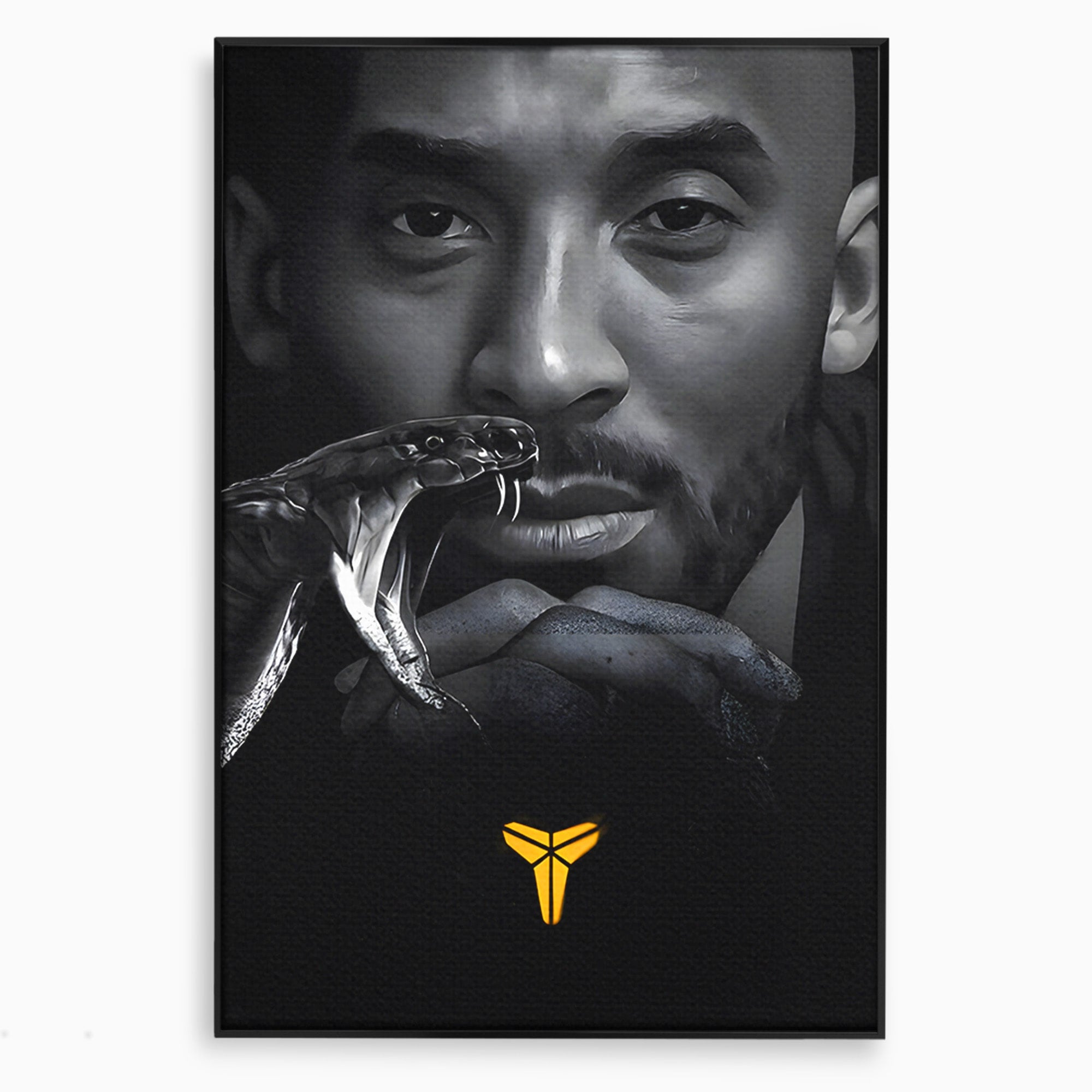Tablou Canvas Premium LuxCanva® C1177, Mamba Neagra, Portret, Sport, Legenda, Dormitor, Birou, Culori Vibrante