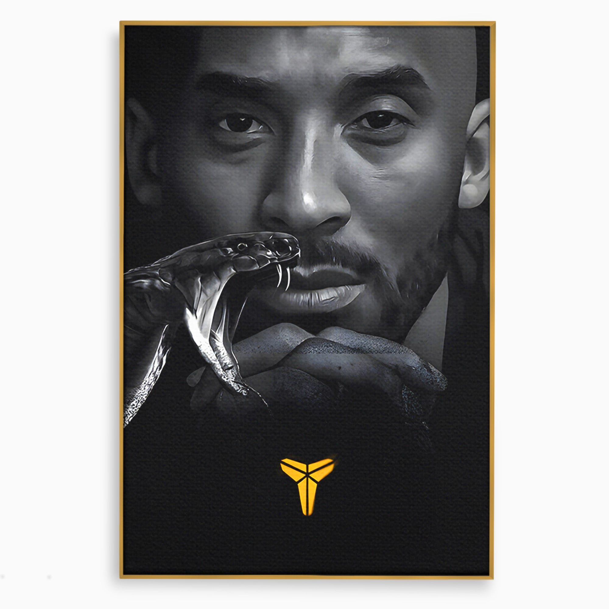 Tablou Canvas Premium LuxCanva® C1177, Mamba Neagra, Portret, Sport, Legenda, Dormitor, Birou, Culori Vibrante