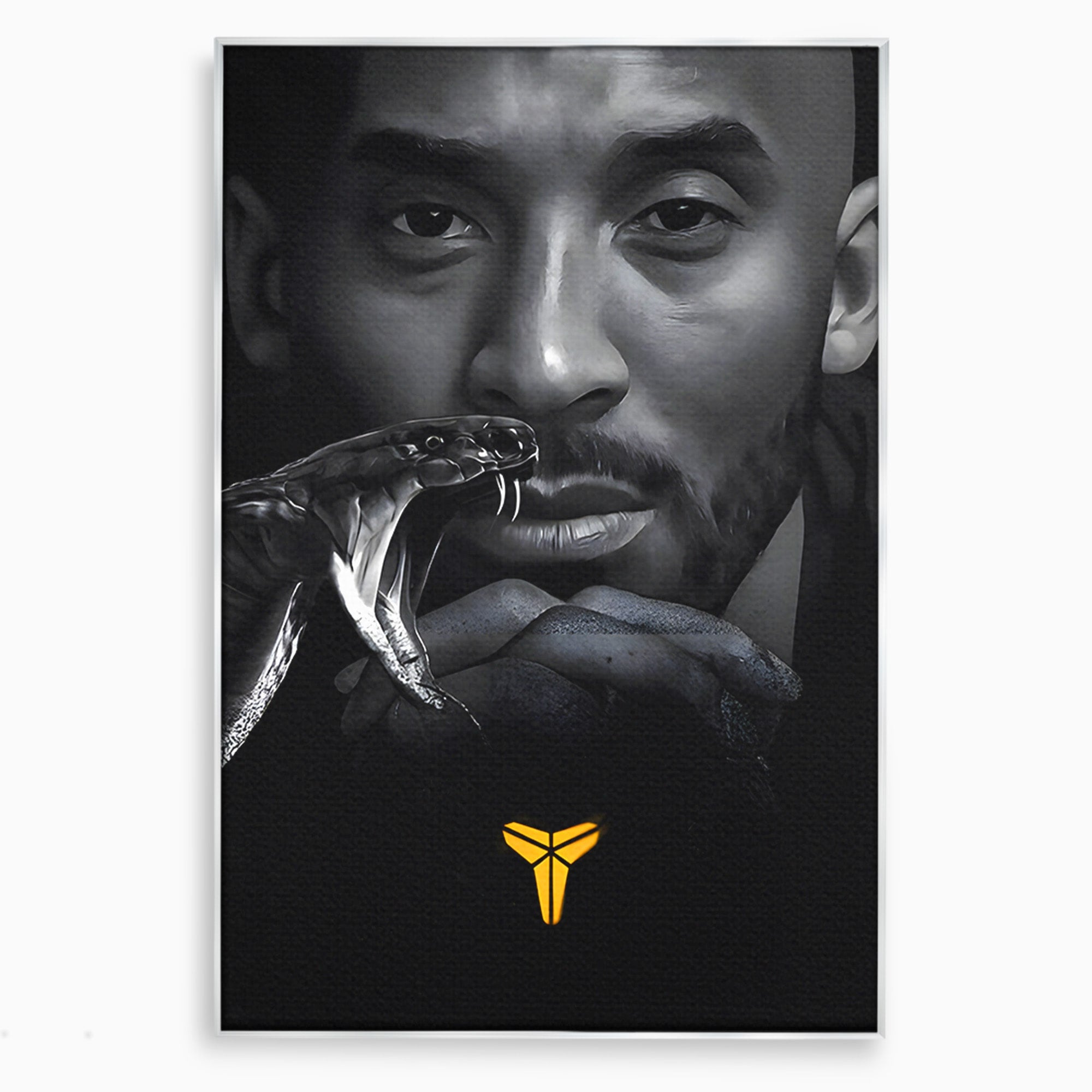 Tablou Canvas Premium LuxCanva® C1177, Mamba Neagra, Portret, Sport, Legenda, Dormitor, Birou, Culori Vibrante