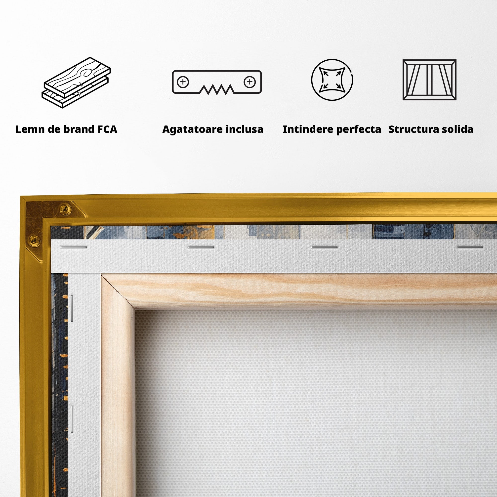 Tablou Canvas Premium LuxCanva® C1178, Orasul Nocturn, Oras, Noapte, Peisaj Urban, Abstract, Living, Culori Vibrante