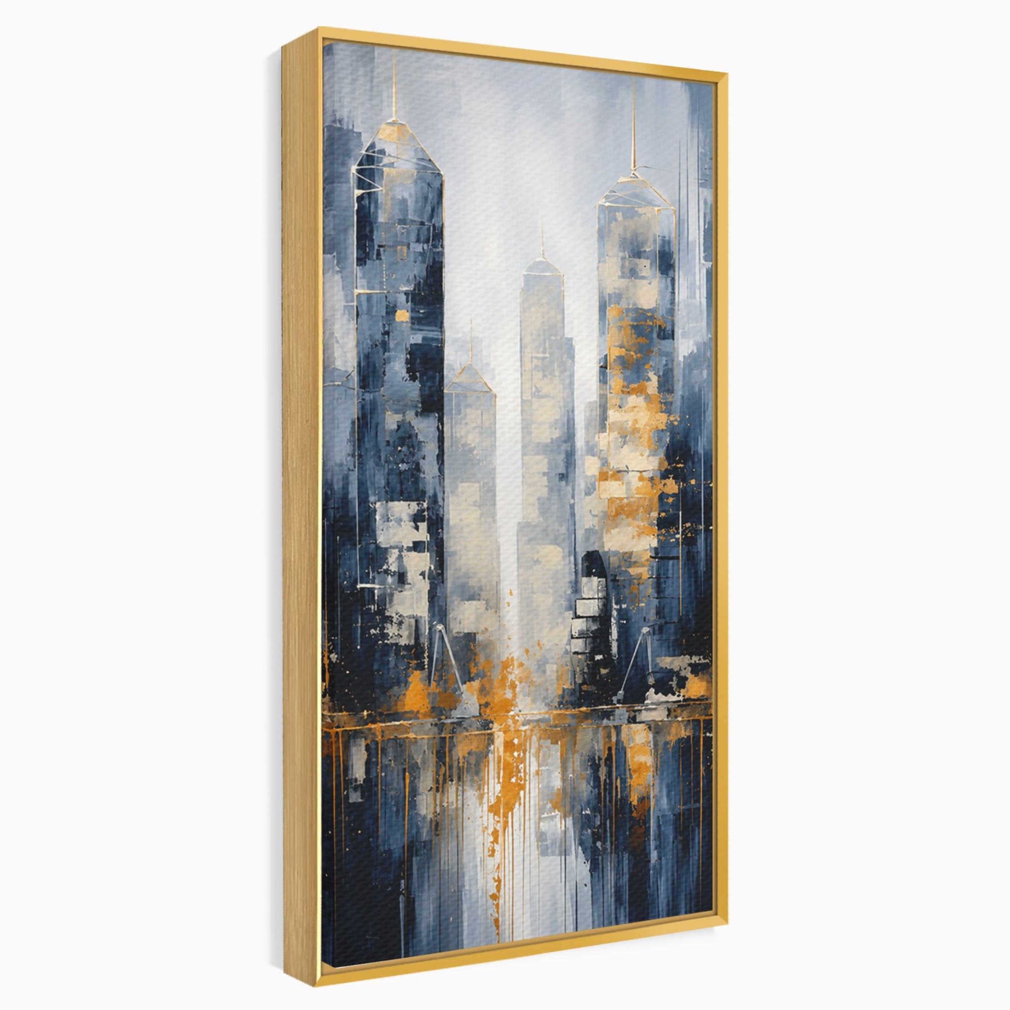 Tablou Canvas Premium LuxCanva® C1178, Orasul Nocturn, Oras, Noapte, Peisaj Urban, Abstract, Living, Culori Vibrante