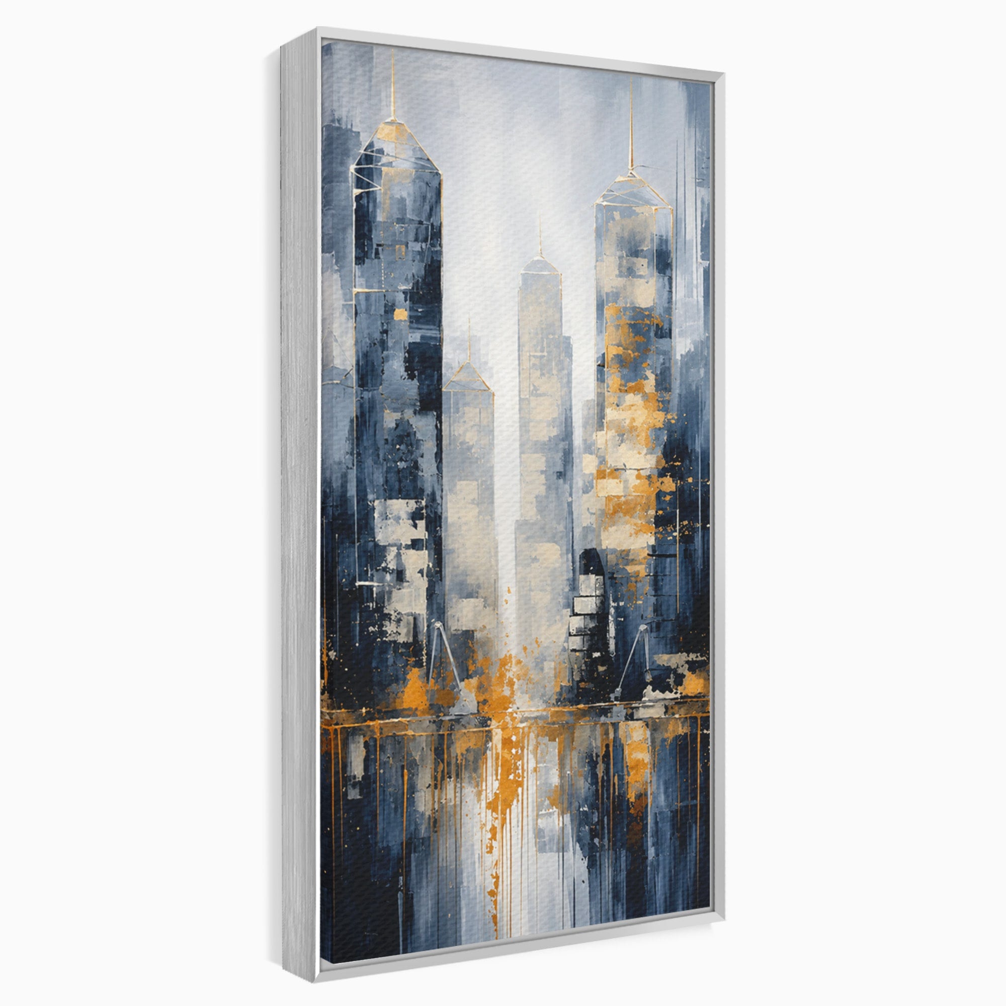 Tablou Canvas Premium LuxCanva® C1178, Orasul Nocturn, Oras, Noapte, Peisaj Urban, Abstract, Living, Culori Vibrante