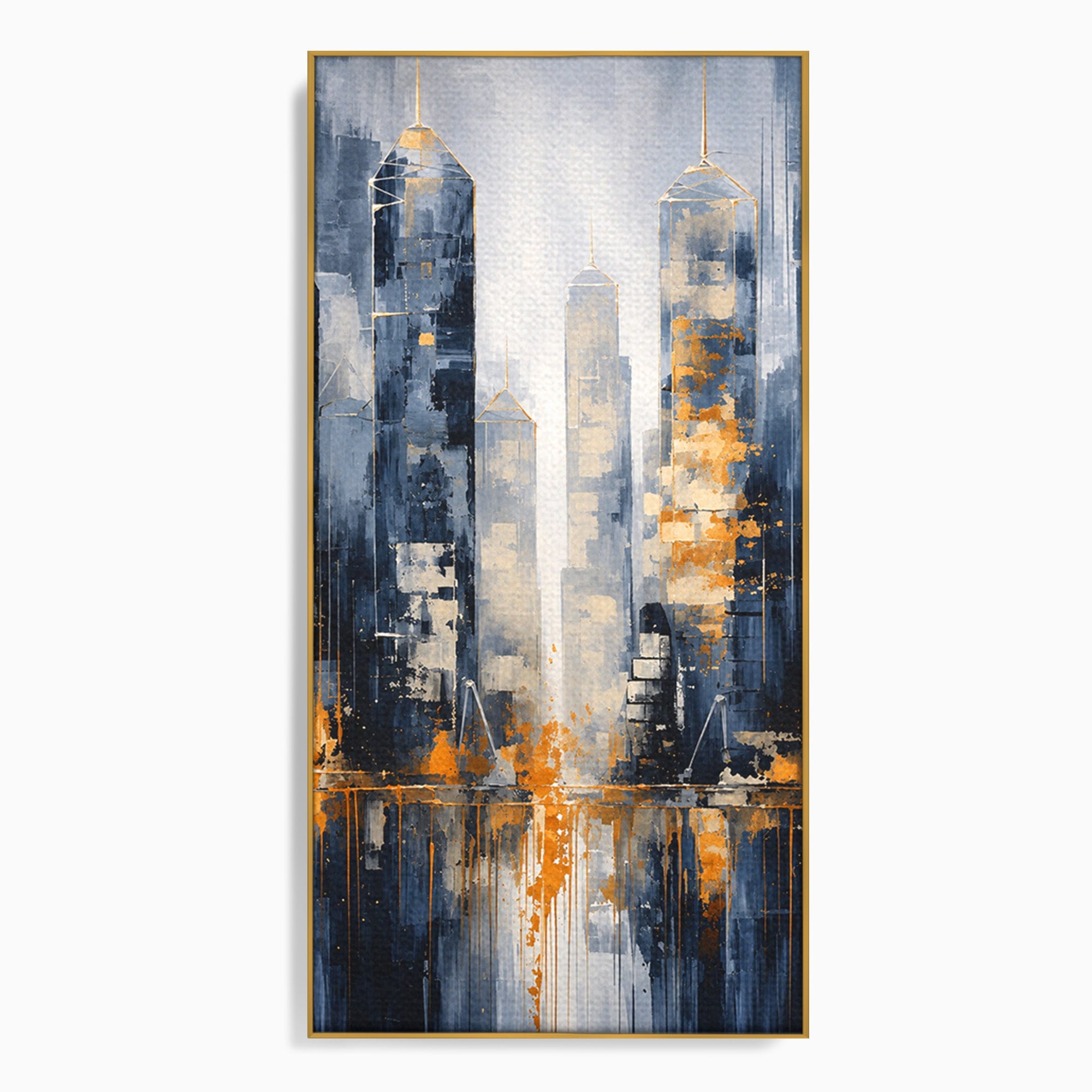 Tablou Canvas Premium LuxCanva® C1178, Orasul Nocturn, Oras, Noapte, Peisaj Urban, Abstract, Living, Culori Vibrante