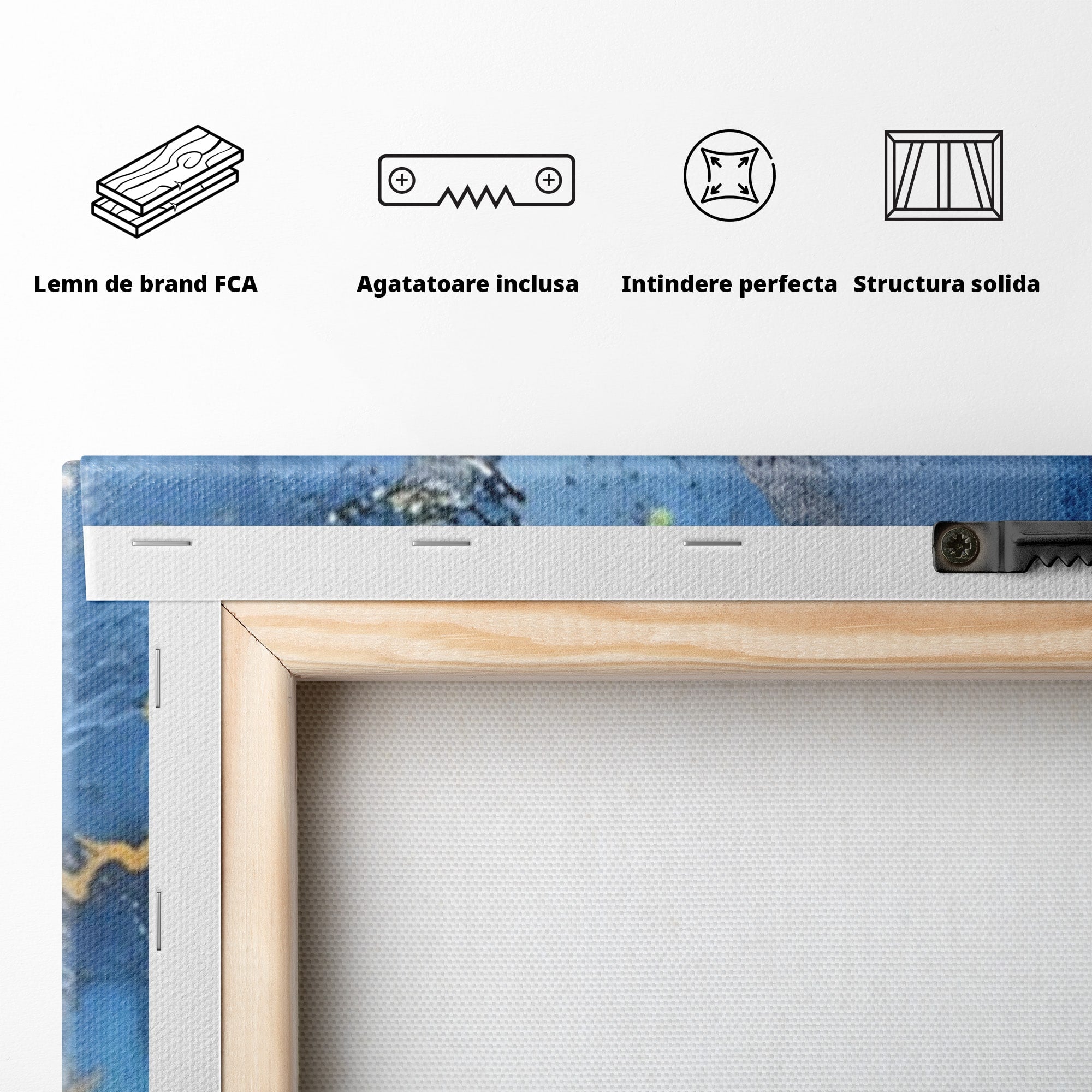 Set 2 Tablouri Canvas Premium LuxCanva® C2-1014, Pasari Pe Cer, Abstract, Culori, Living, Dormitor, Birou, Relaxare, Culori Vibrante