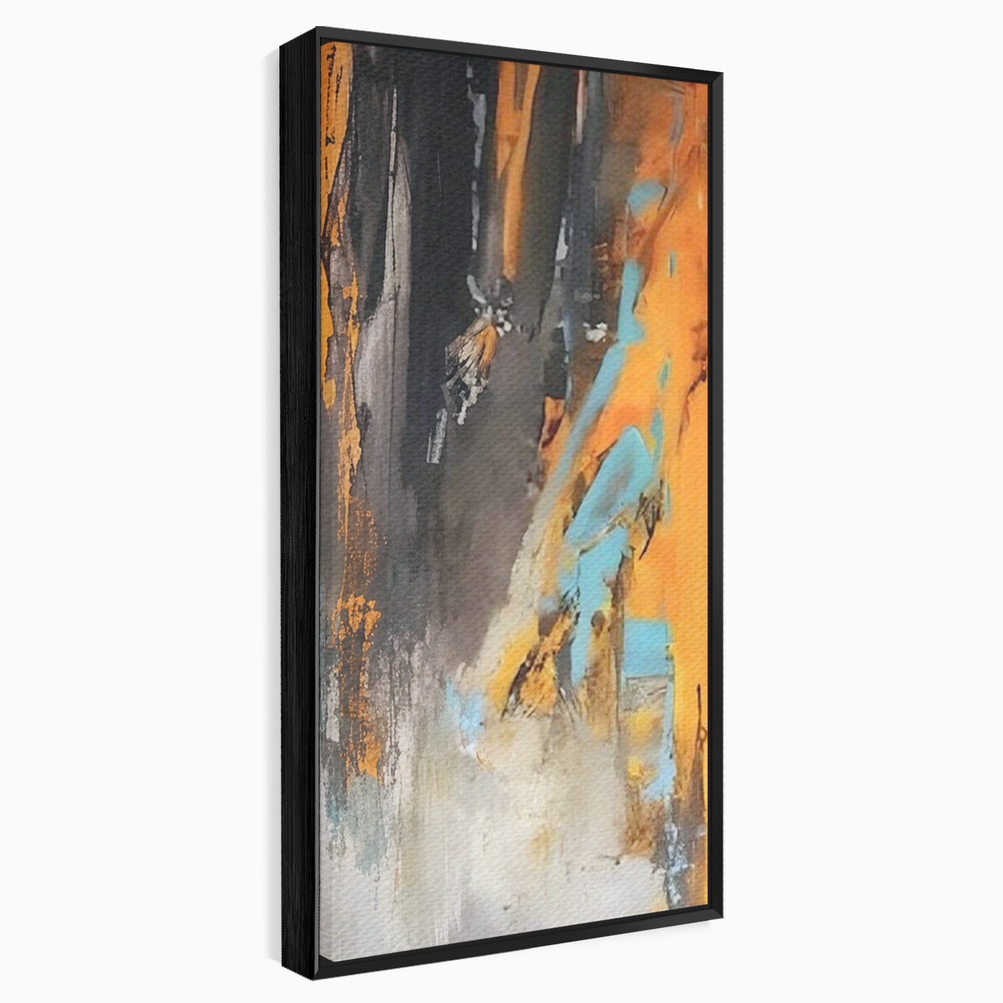 Set 2 Tablouri Canvas Premium LuxCanva® C2-1017, Culori Abstracte Pe Pinza, Culori, Living, Birou, Relaxare, Culori Vibrante