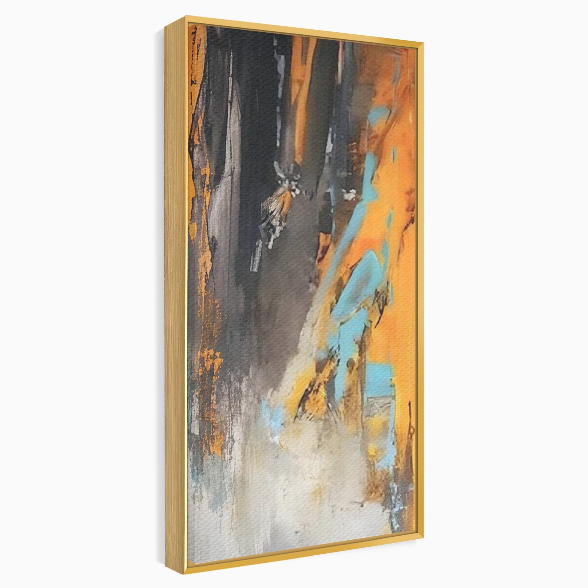 Set 2 Tablouri Canvas Premium LuxCanva® C2-1017, Culori Abstracte Pe Pinza, Culori, Living, Birou, Relaxare, Culori Vibrante