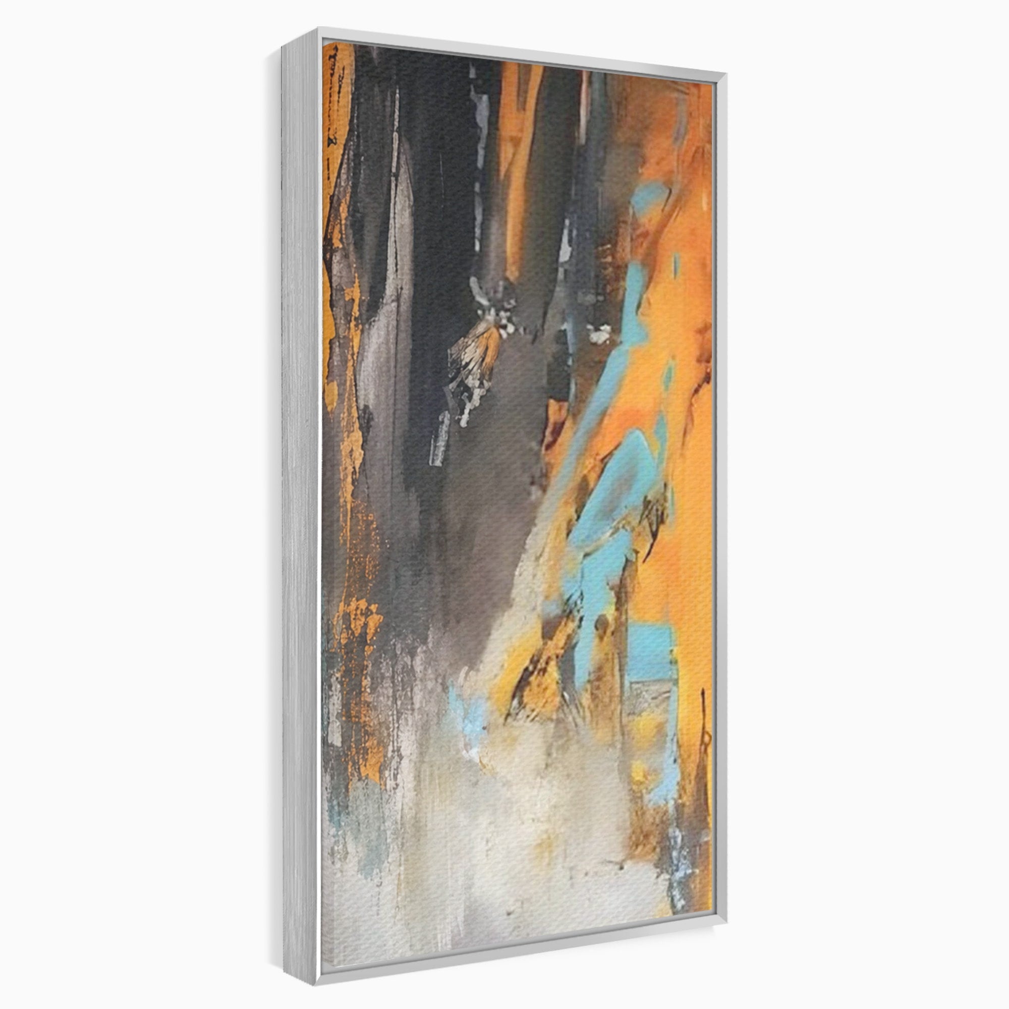 Set 2 Tablouri Canvas Premium LuxCanva® C2-1017, Culori Abstracte Pe Pinza, Culori, Living, Birou, Relaxare, Culori Vibrante