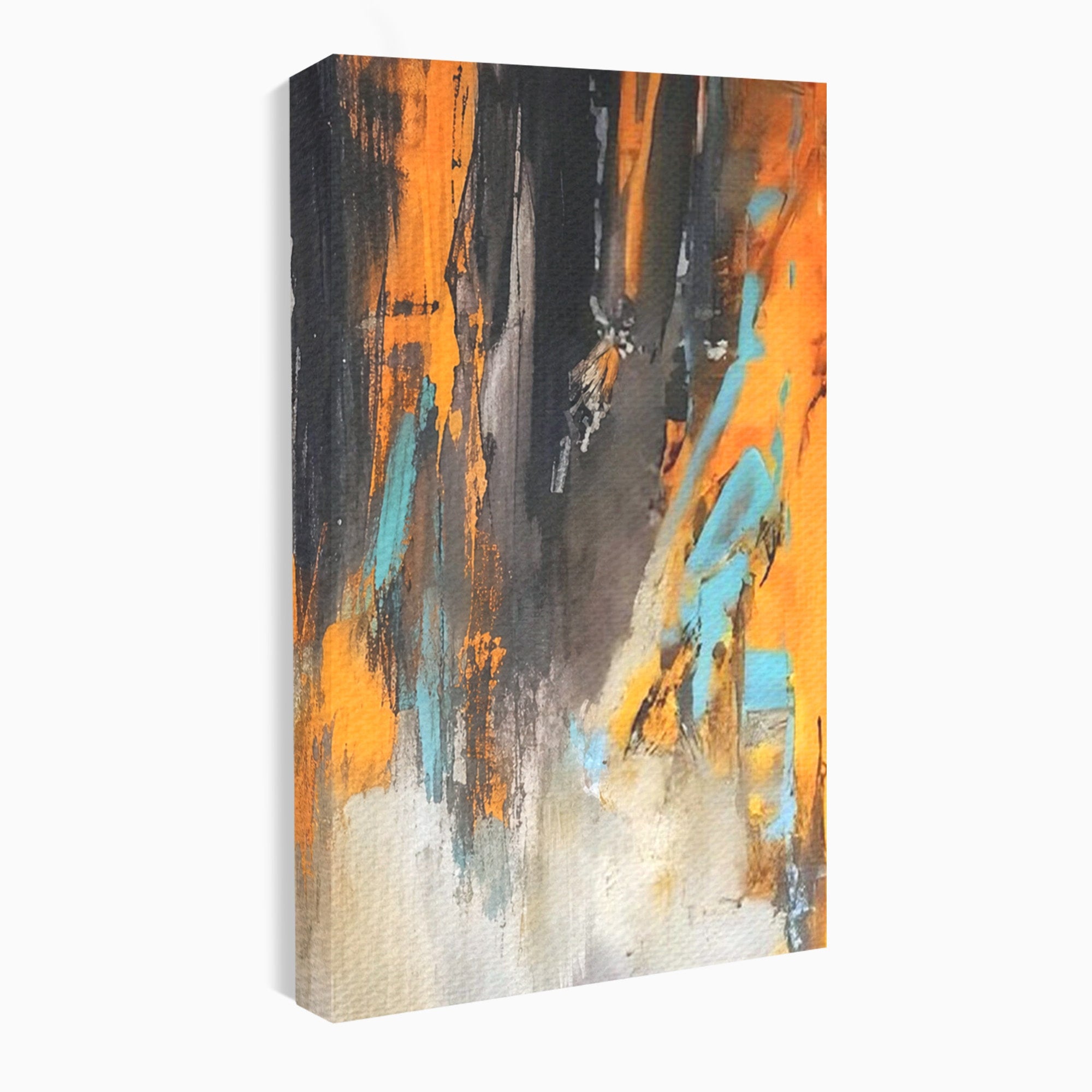 Set 2 Tablouri Canvas Premium LuxCanva® C2-1017, Culori Abstracte Pe Pinza, Culori, Living, Birou, Relaxare, Culori Vibrante