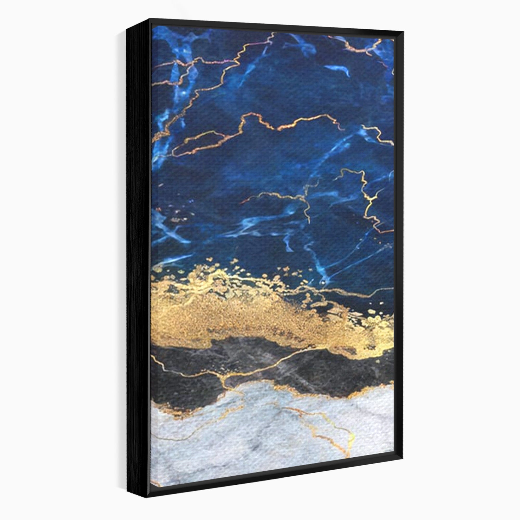 Set 2 Tablouri Canvas Premium LuxCanva® C2-1039, Blue Marble, Culori, Marble, Colours, Office, Living Room, Relaxare, Culori Vibrante