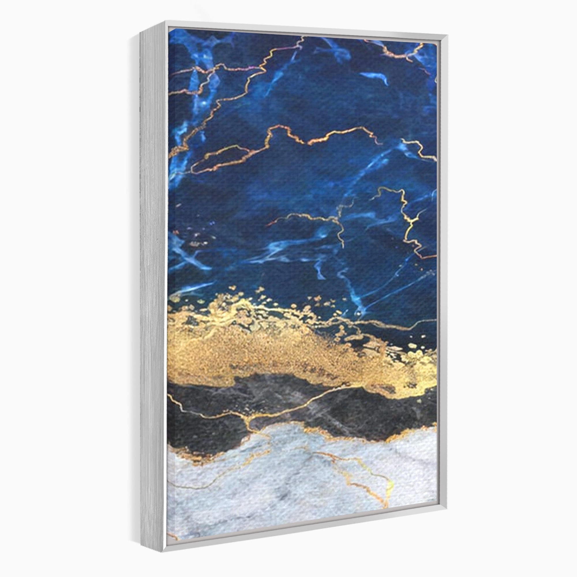 Set 2 Tablouri Canvas Premium LuxCanva® C2-1039, Blue Marble, Culori, Marble, Colours, Office, Living Room, Relaxare, Culori Vibrante