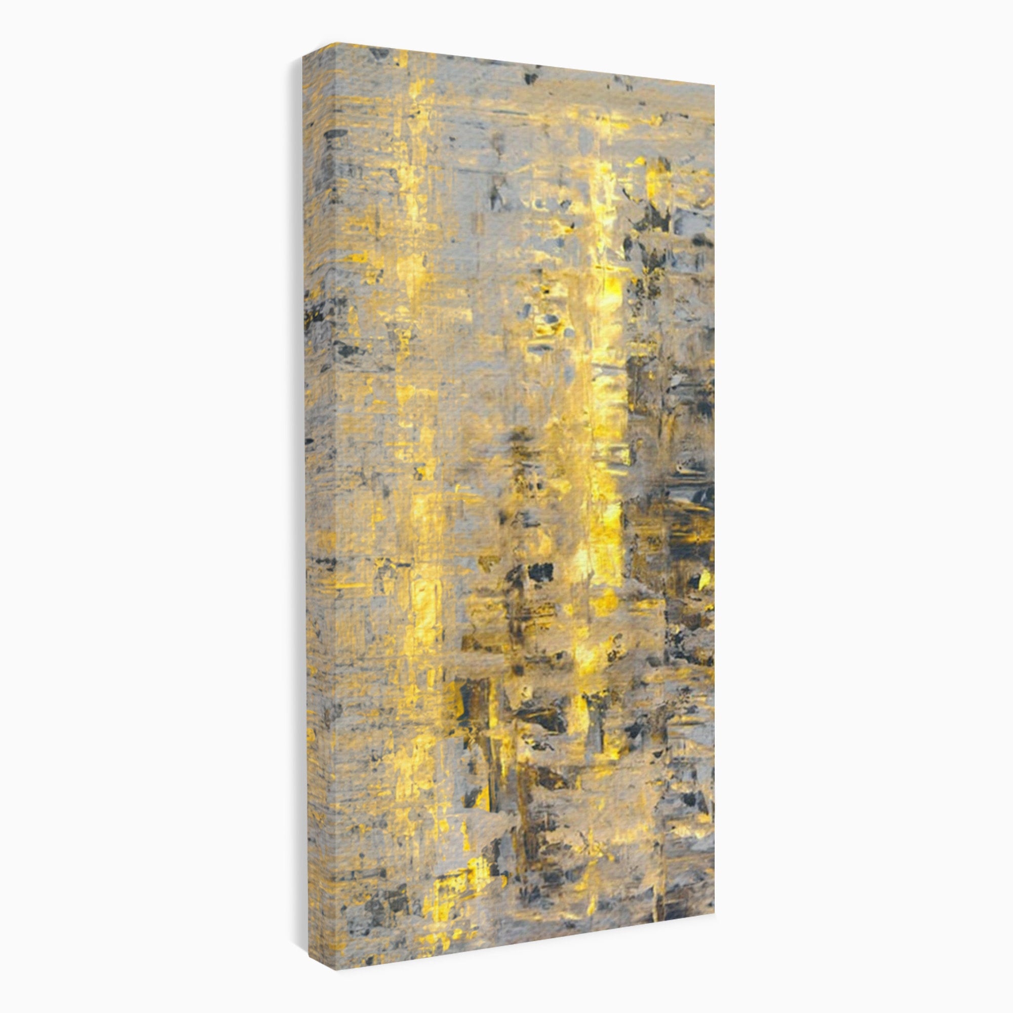 Set 2 Tablouri Canvas Premium LuxCanva® C2-1058, Gold And Brown Painting Abstract, Gold And Brown Painting Abstract, Dining Room, Living Room, Relaxare, Culori Vibrante