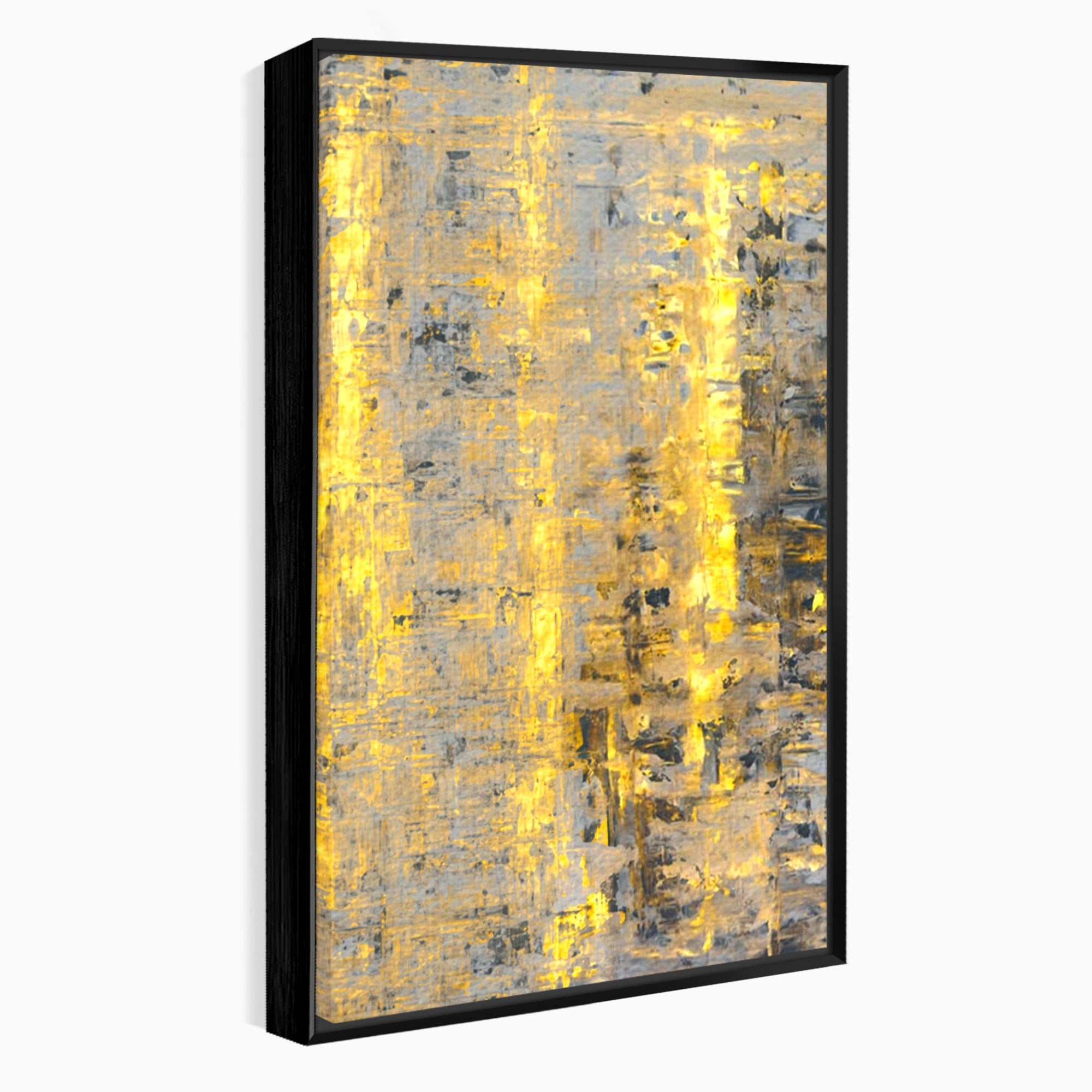 Set 2 Tablouri Canvas Premium LuxCanva® C2-1058, Gold And Brown Painting Abstract, Gold And Brown Painting Abstract, Dining Room, Living Room, Relaxare, Culori Vibrante