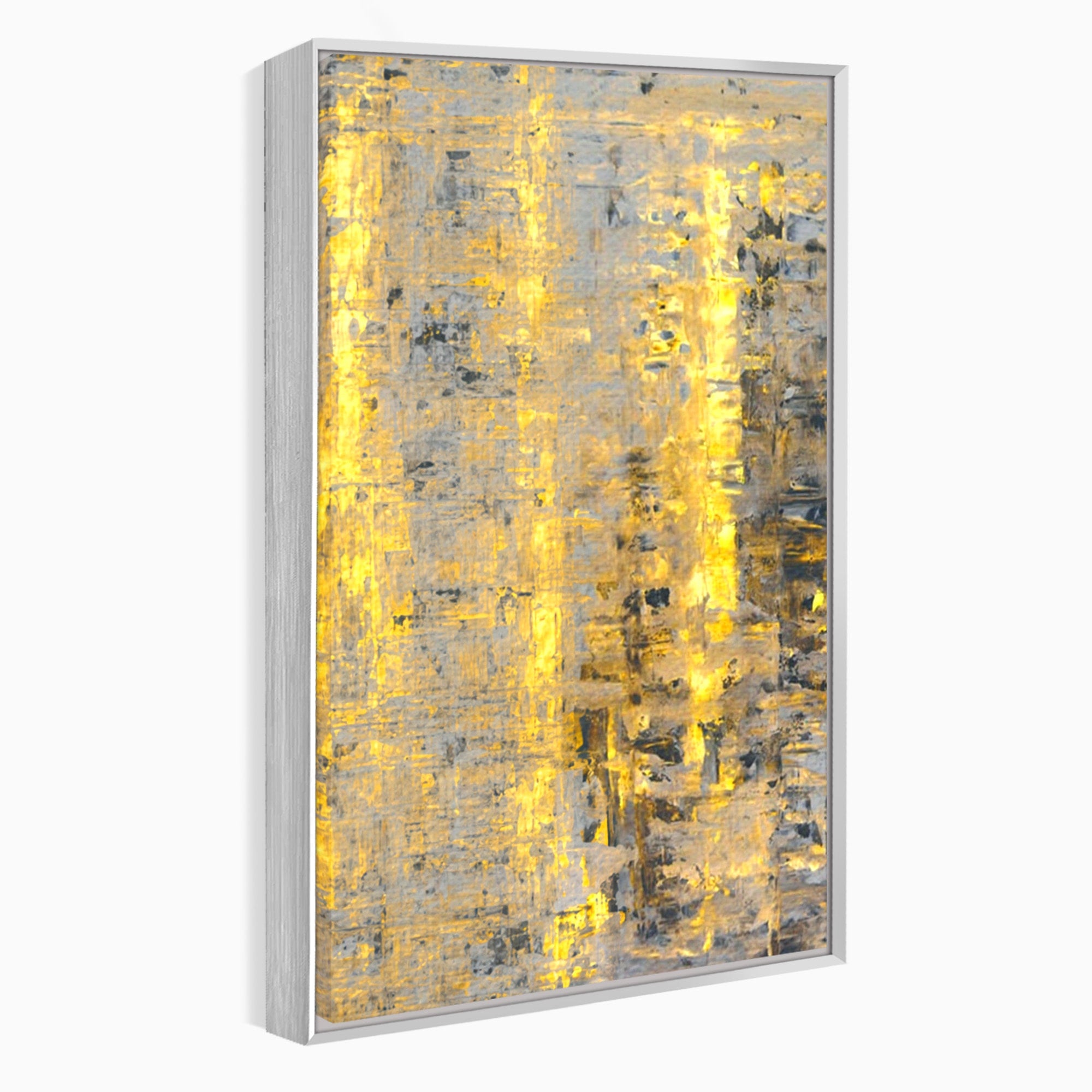 Set 2 Tablouri Canvas Premium LuxCanva® C2-1058, Gold And Brown Painting Abstract, Gold And Brown Painting Abstract, Dining Room, Living Room, Relaxare, Culori Vibrante